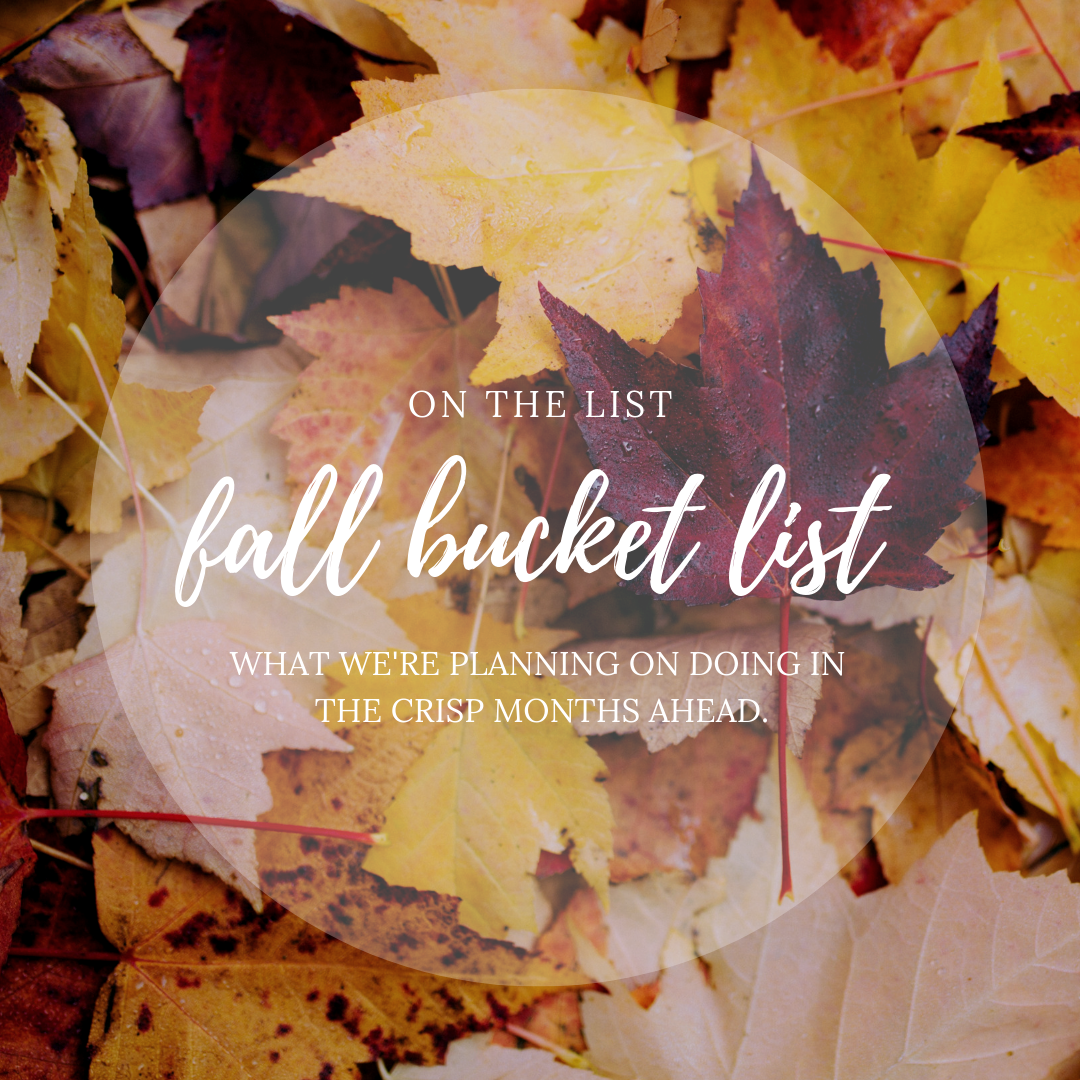 Our Fall Bucket List 2018