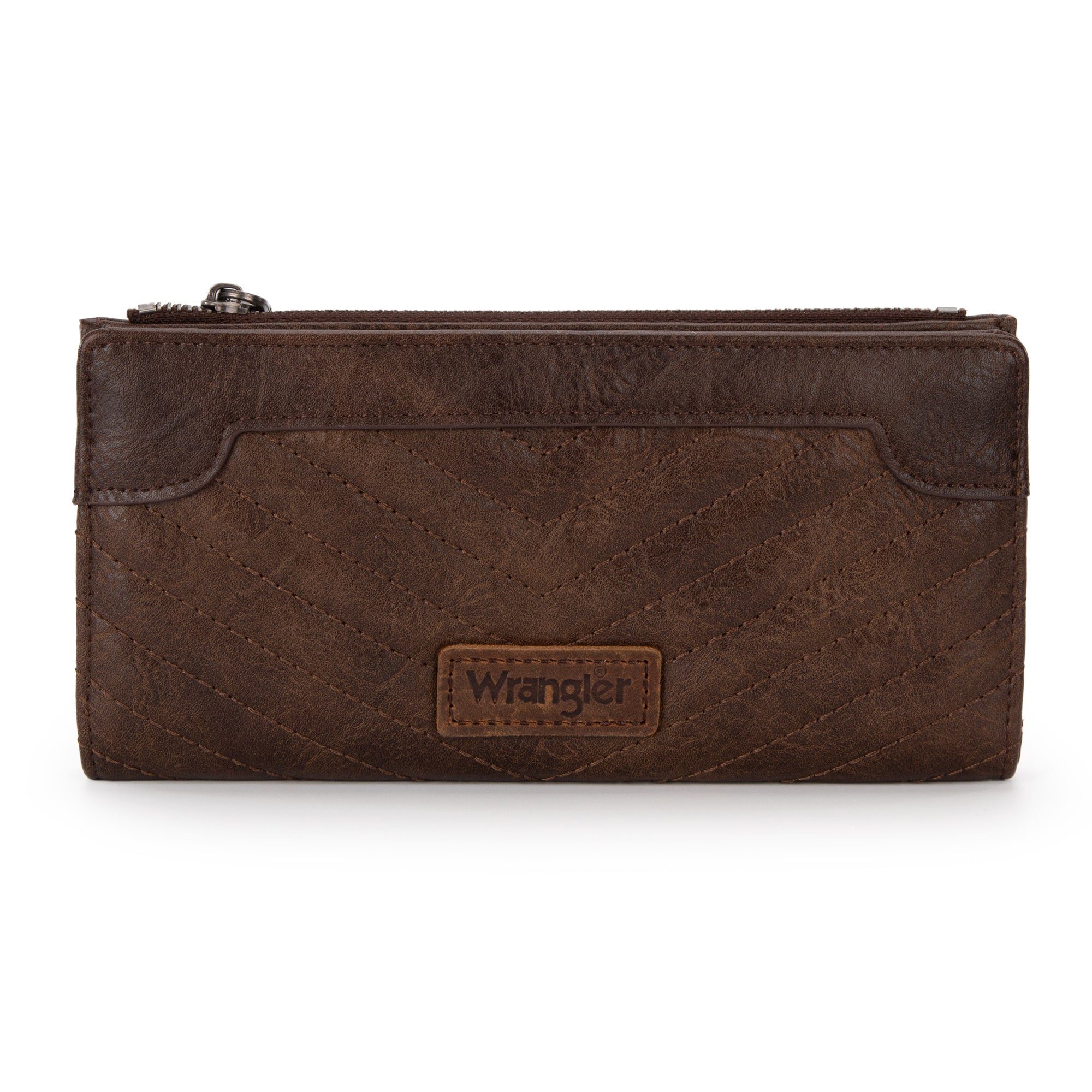 Wrangler Minimalist Wallet Credit Card Wallet for Women with Smooth Zippers