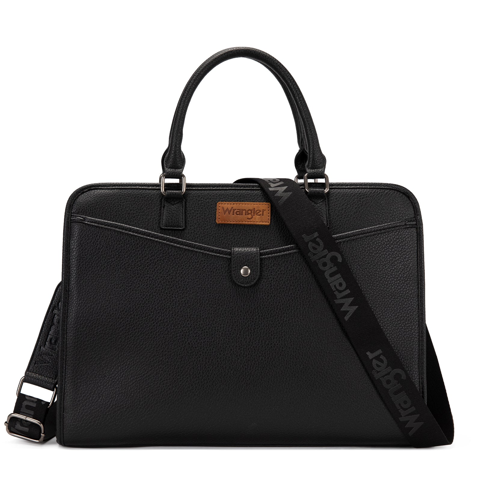 Wrangler Women Laptop Briefcase Tote Bag with Detachable Adjustable Strap