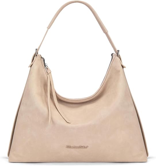Montana West Hobo Bags for Women Ultra Soft Vegan Leather Ladies Crossbody Purse With Zipper