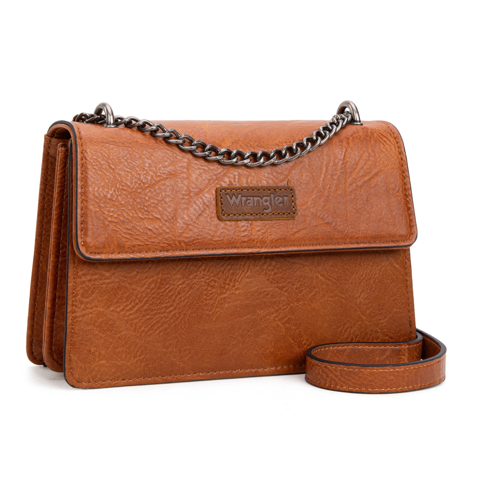 Wrangler Crossbody Purse for Women Shoulder Bag Vintage Wallets with Chain Strap
