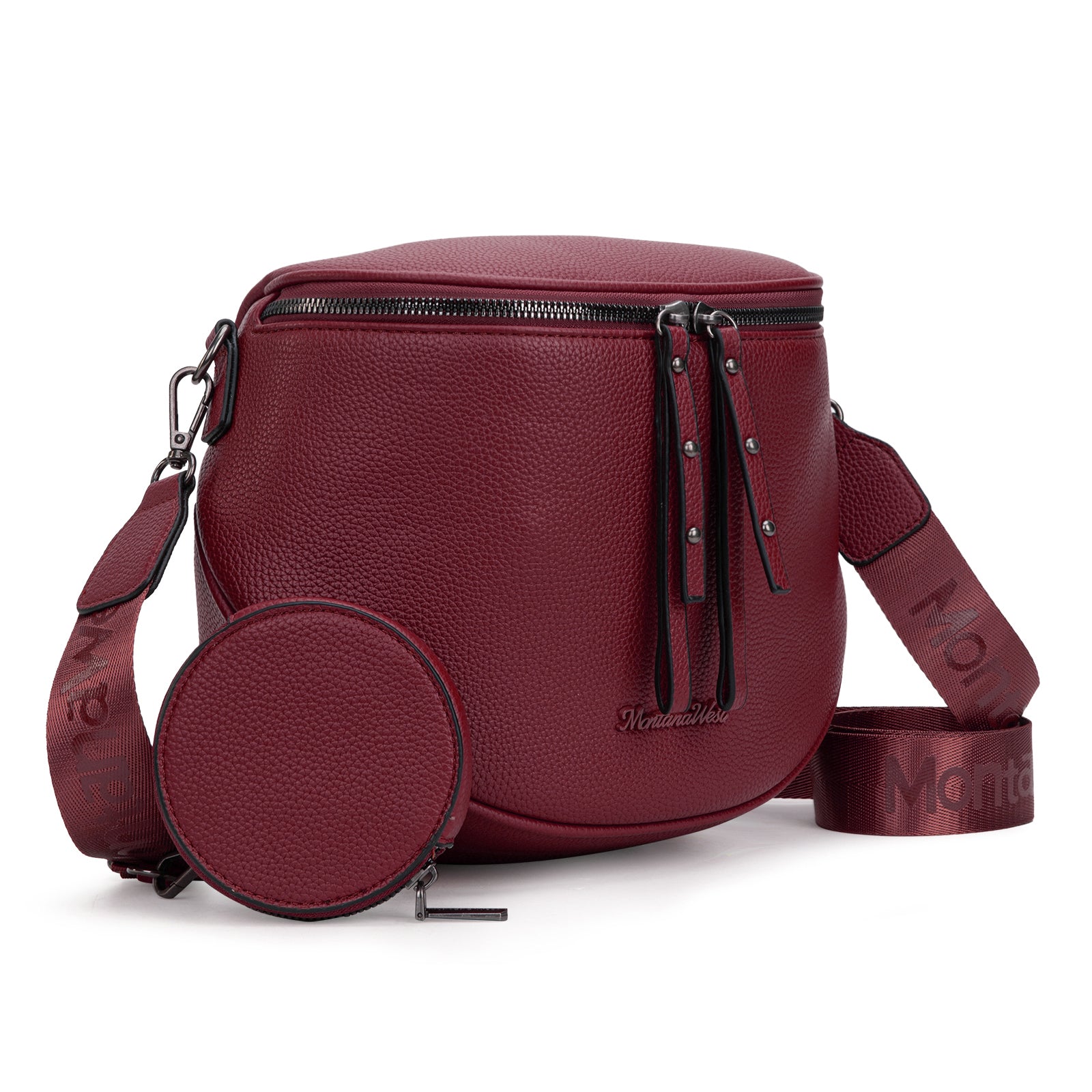 Montana West Crossbody Bags Bum Bag for Women Large Sling Bag with Adjustable Strap and Coin Purse