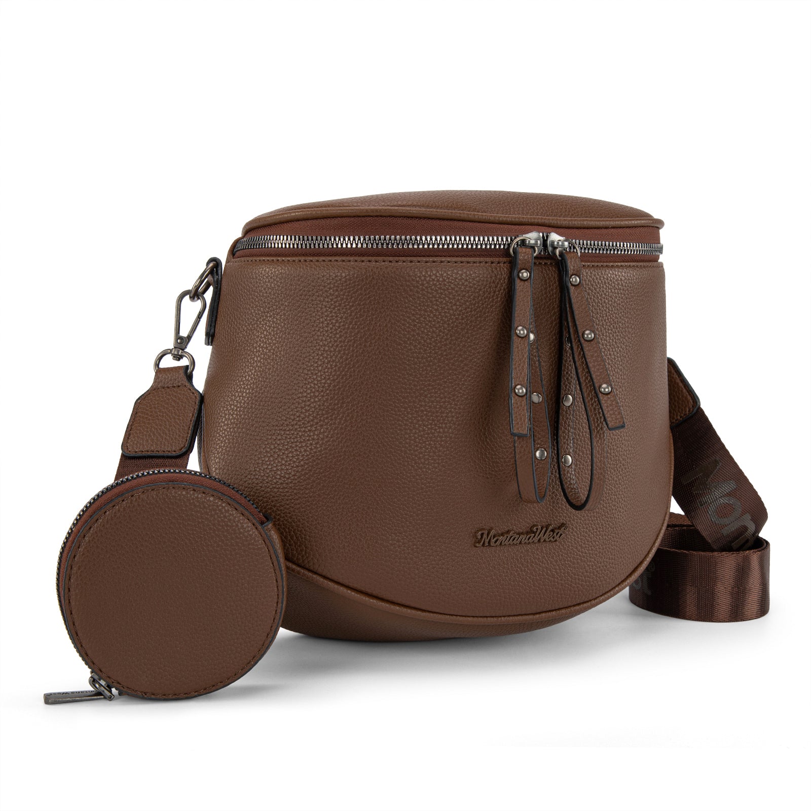 Montana West Crossbody Bags Bum Bag for Women Large Sling Bag with Adjustable Strap and Coin Purse