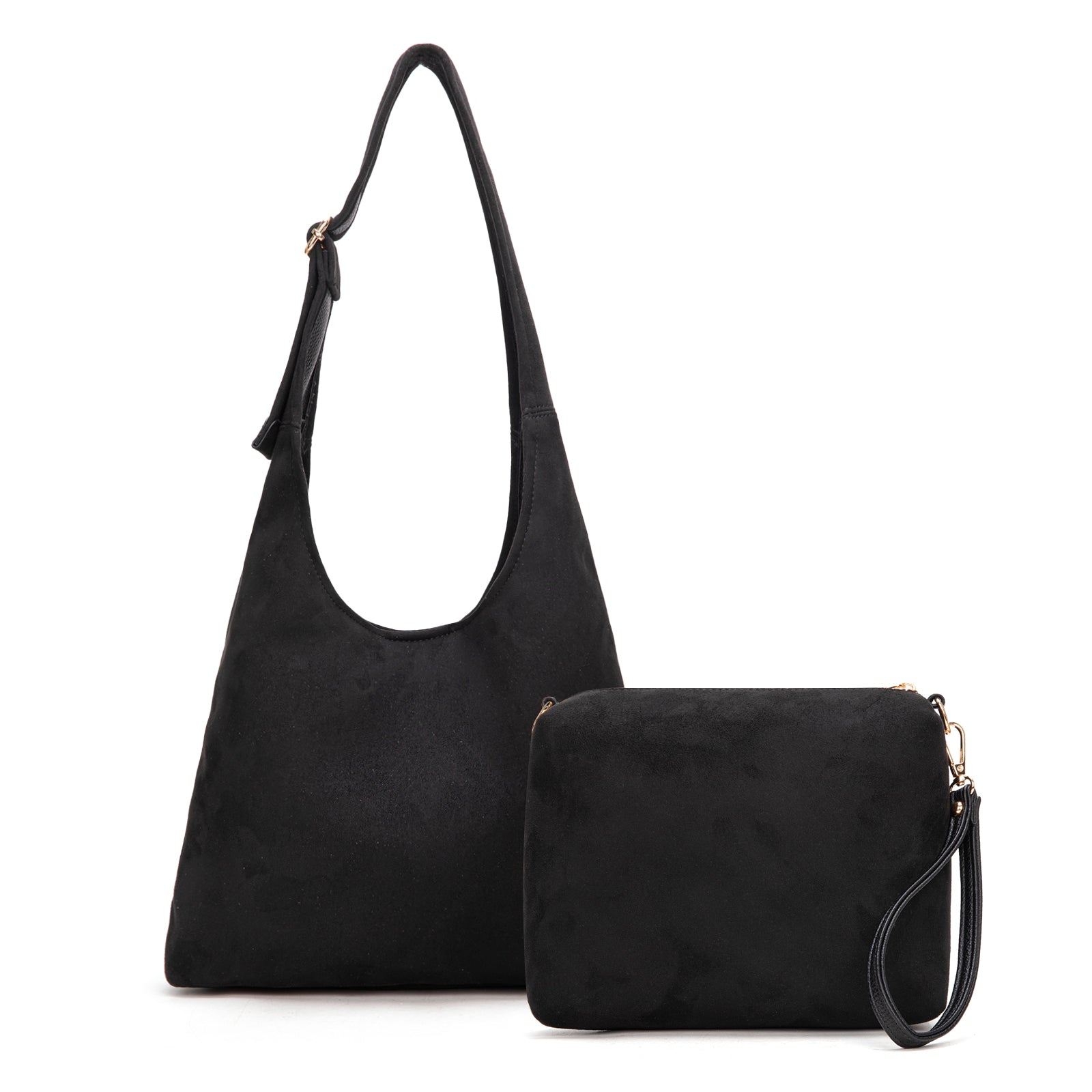 Montana West Hobo Bags Purse for Women Ultra Soft Foldable Shoulder Slouchy Handbags with Cosmetic bag