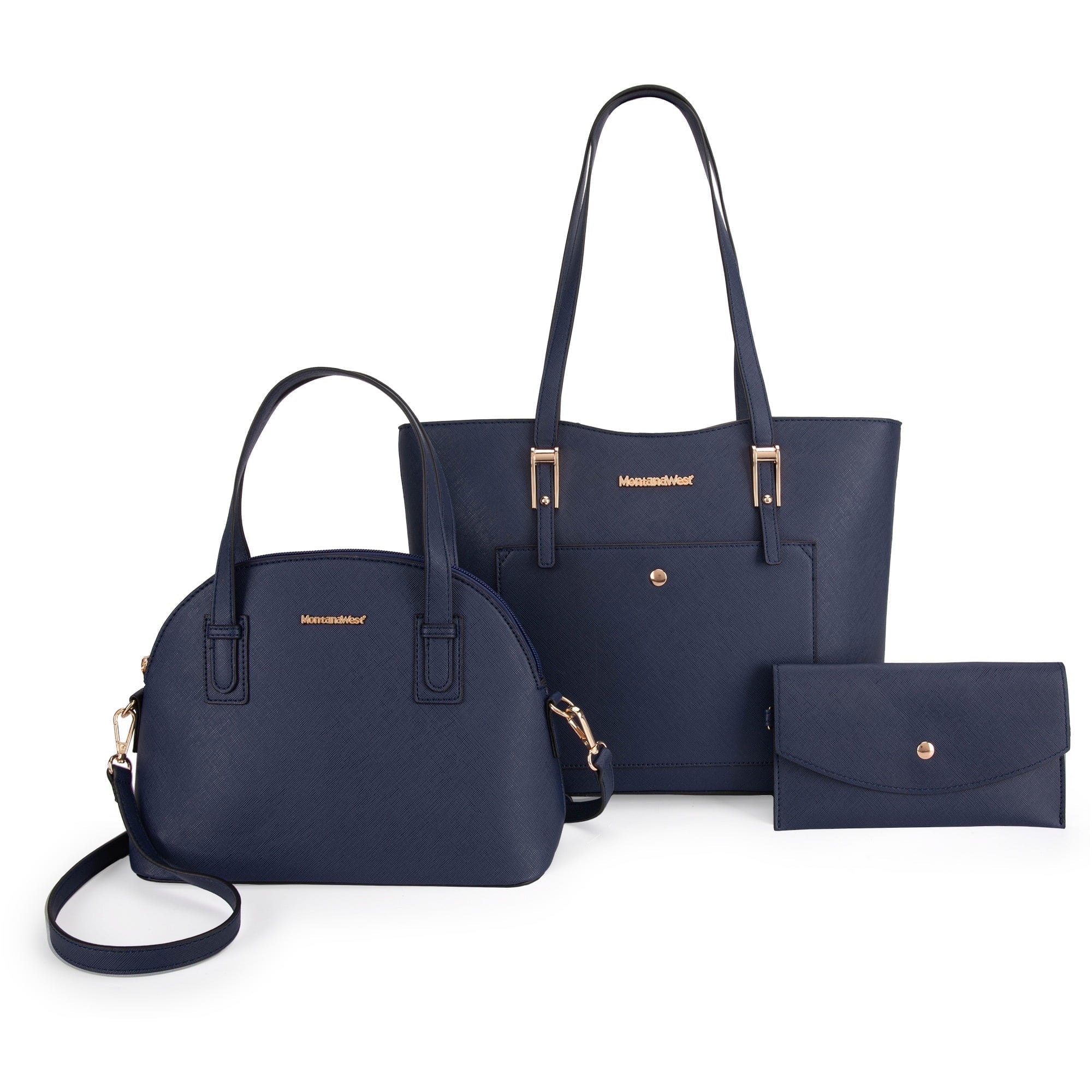 Montana West 3PCS Purses Set for Women Tote Bag Handbag Wallet Set Shoulder Satchel Bags Crossbody Bags