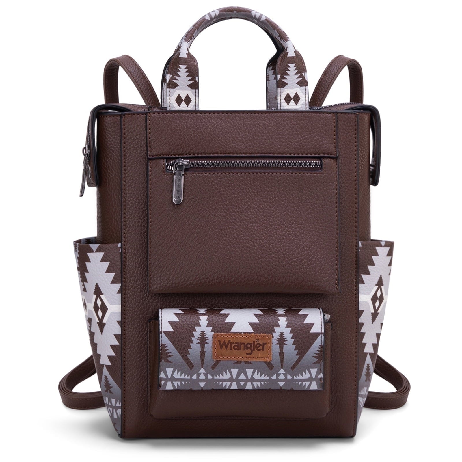 Wrangler Aztec Women Backpack Purse Convertible Fashion Ladies Anti Theft with Adjustable Strap