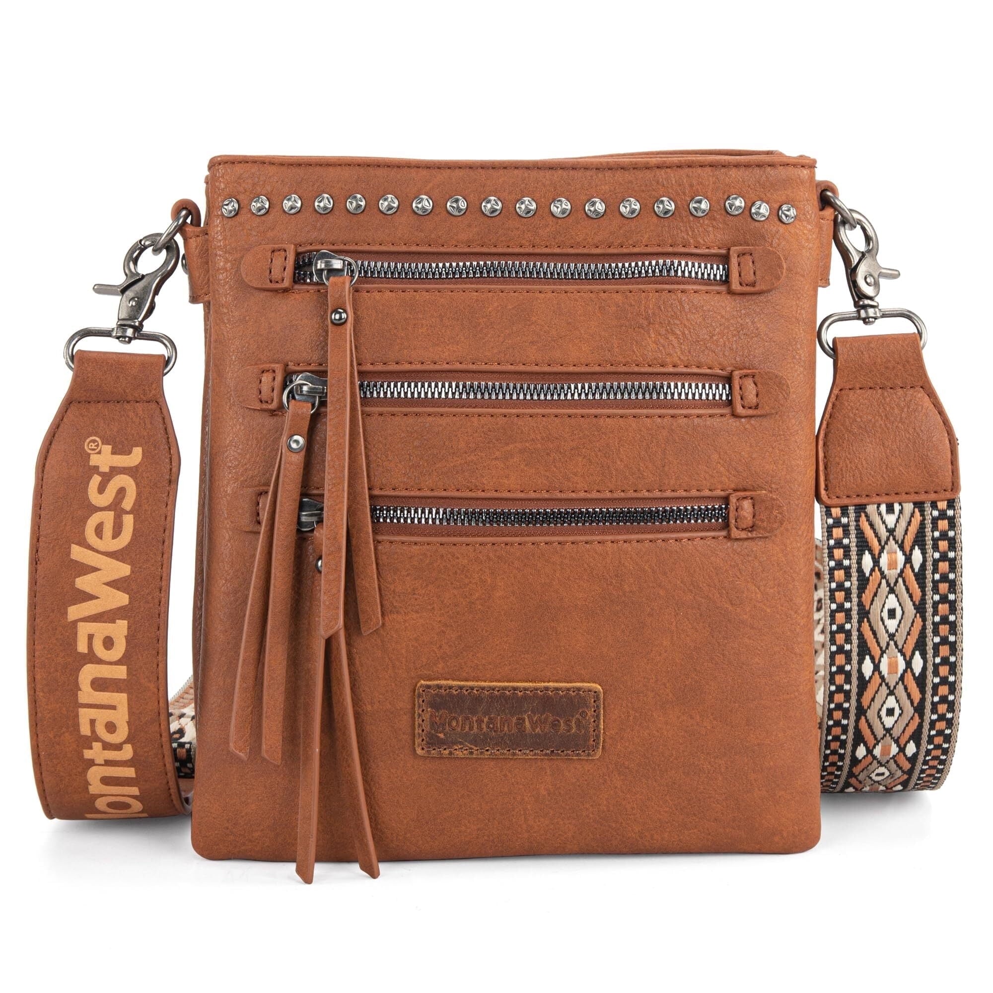 Montana West Crossbody Bags for Women Multi Pocket Cross Body Bag Purses with Guitar Strap