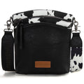 Montana West Multi Zip Pocket Large Crossbody Bag With Guitar Strap