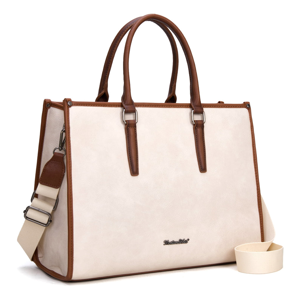Montana West Laptop Tote Bag for Women 15.6 Inch Computer Bags Business Office Work Briefcase With Adjustable Shoulder Strap
