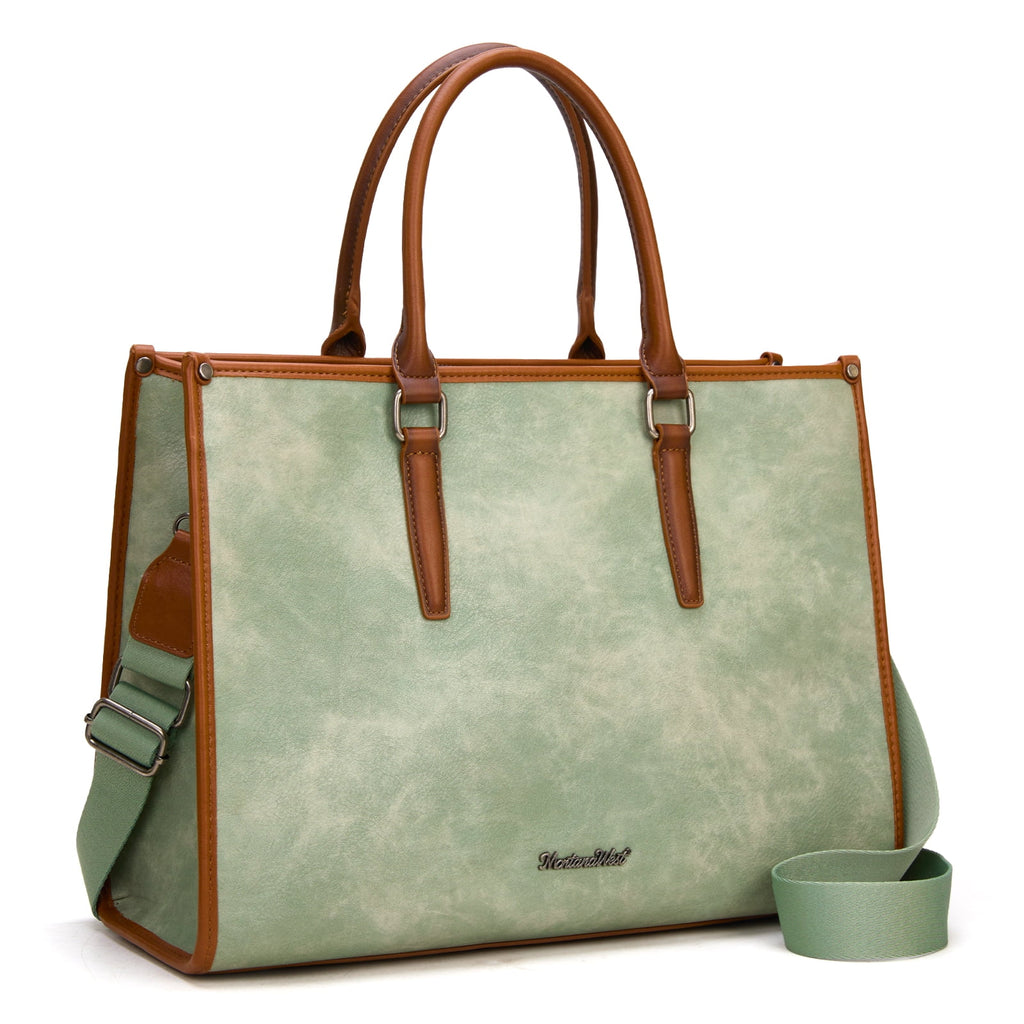 Montana West Laptop Tote Bag for Women 15.6 Inch Computer Bags Business Office Work Briefcase With Adjustable Shoulder Strap