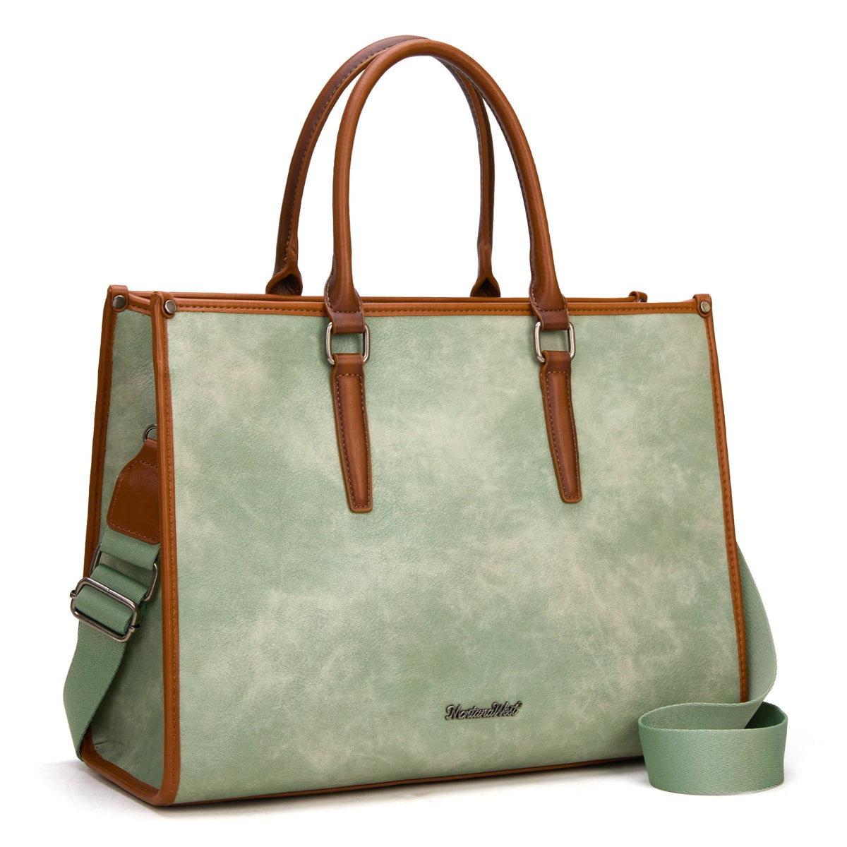 Montana West Laptop Tote Bag for Women 15.6 Inch Computer Bags Business Office Work Briefcase With Adjustable Shoulder Strap
