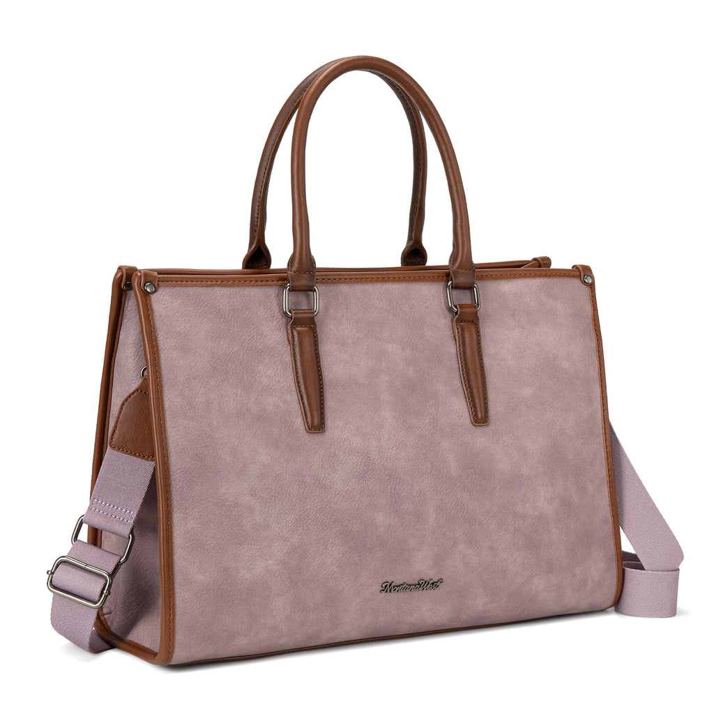 Montana West Laptop Tote Bag for Women 15.6 Inch Computer Bags Business Office Work Briefcase With Adjustable Shoulder Strap
