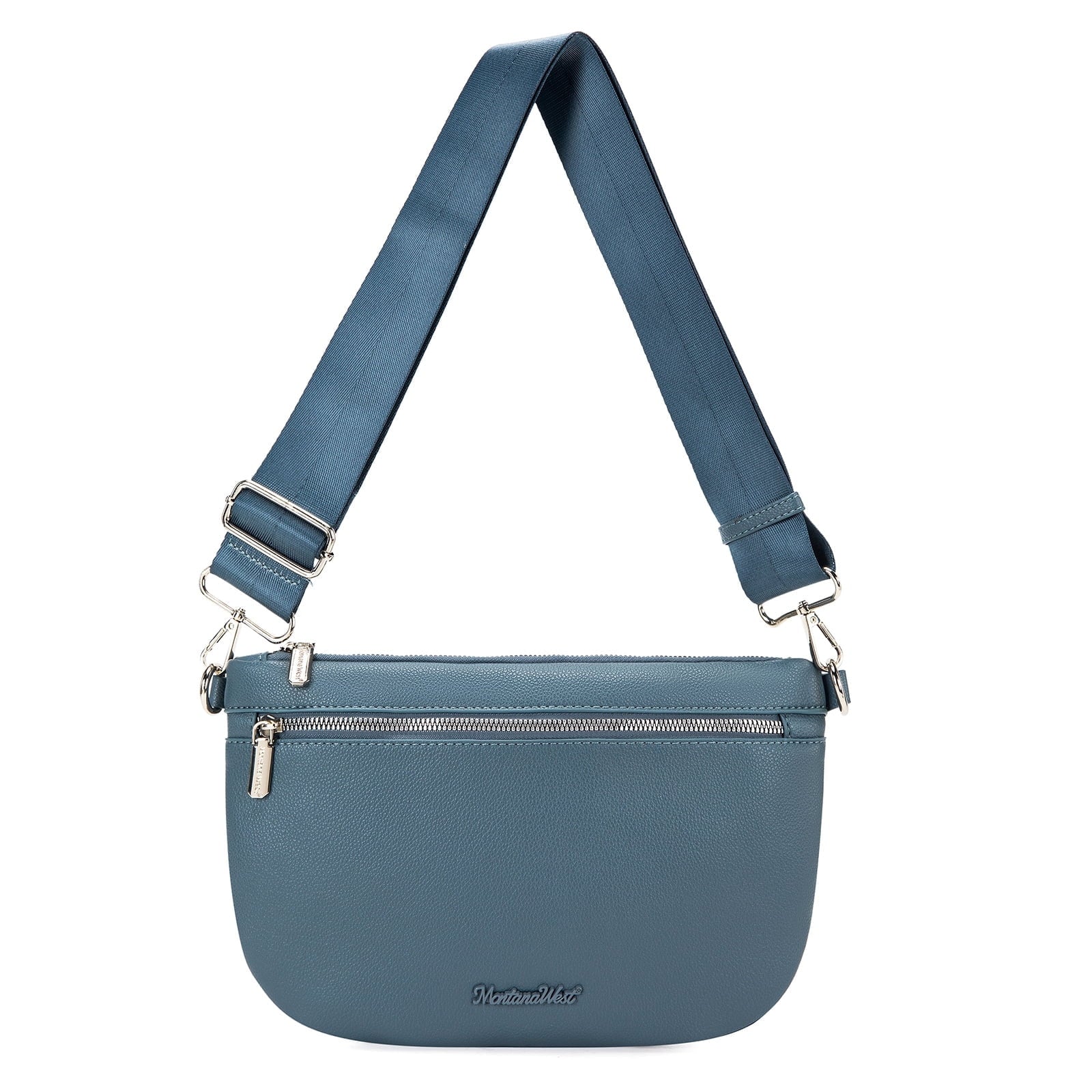Montana West Crossbody Bag for Women with Dual Zipper Pockets