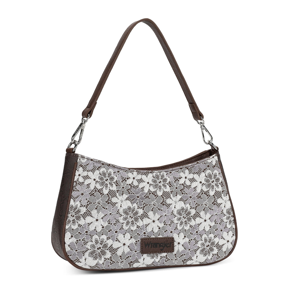 Wrangler Shoulder Bag for Women Lace Floral Small Purse Hobo Handbag