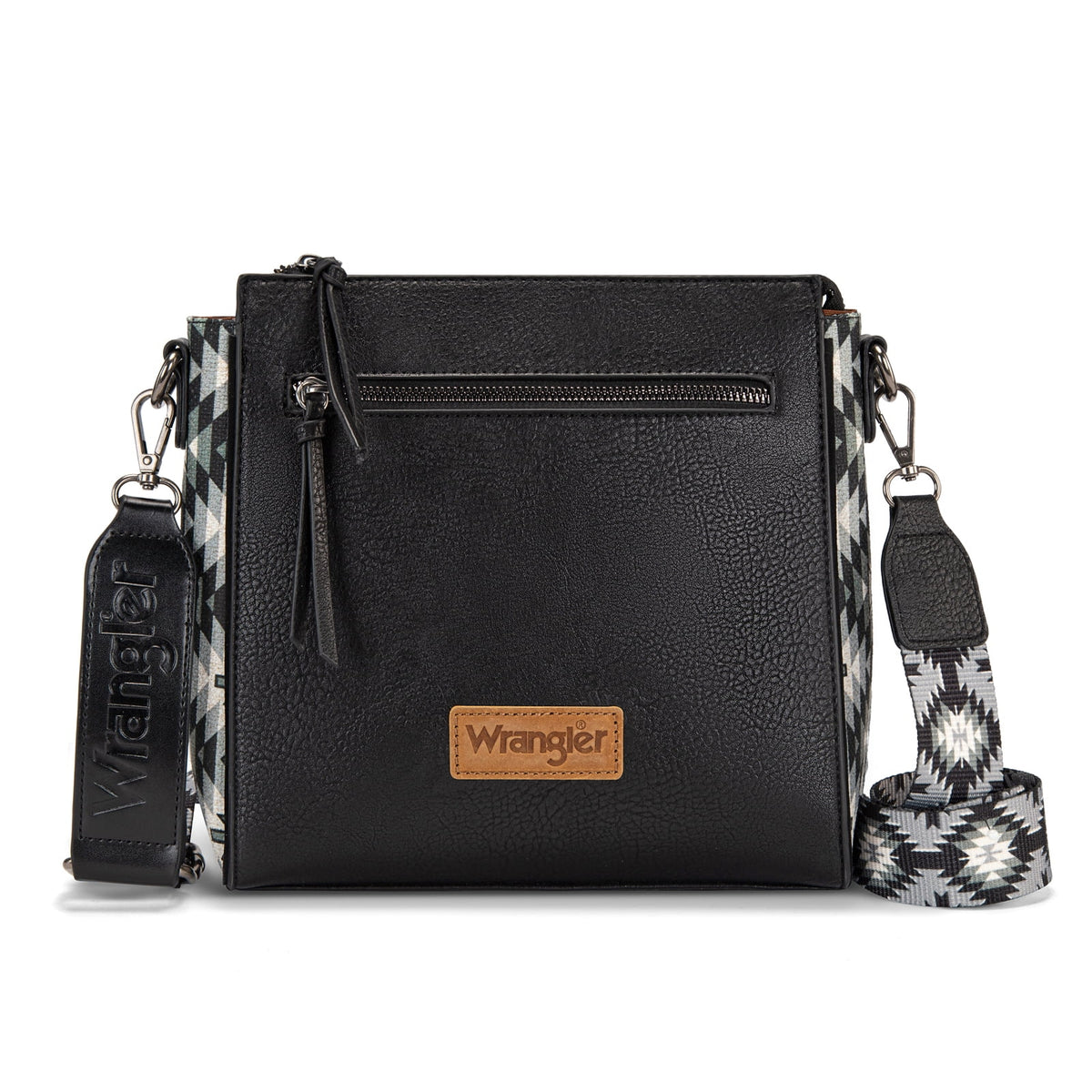 Wrangler Aztec Crossbody Purse Medium Shoulder Bags for Women Western Handbag with Guitar Strap