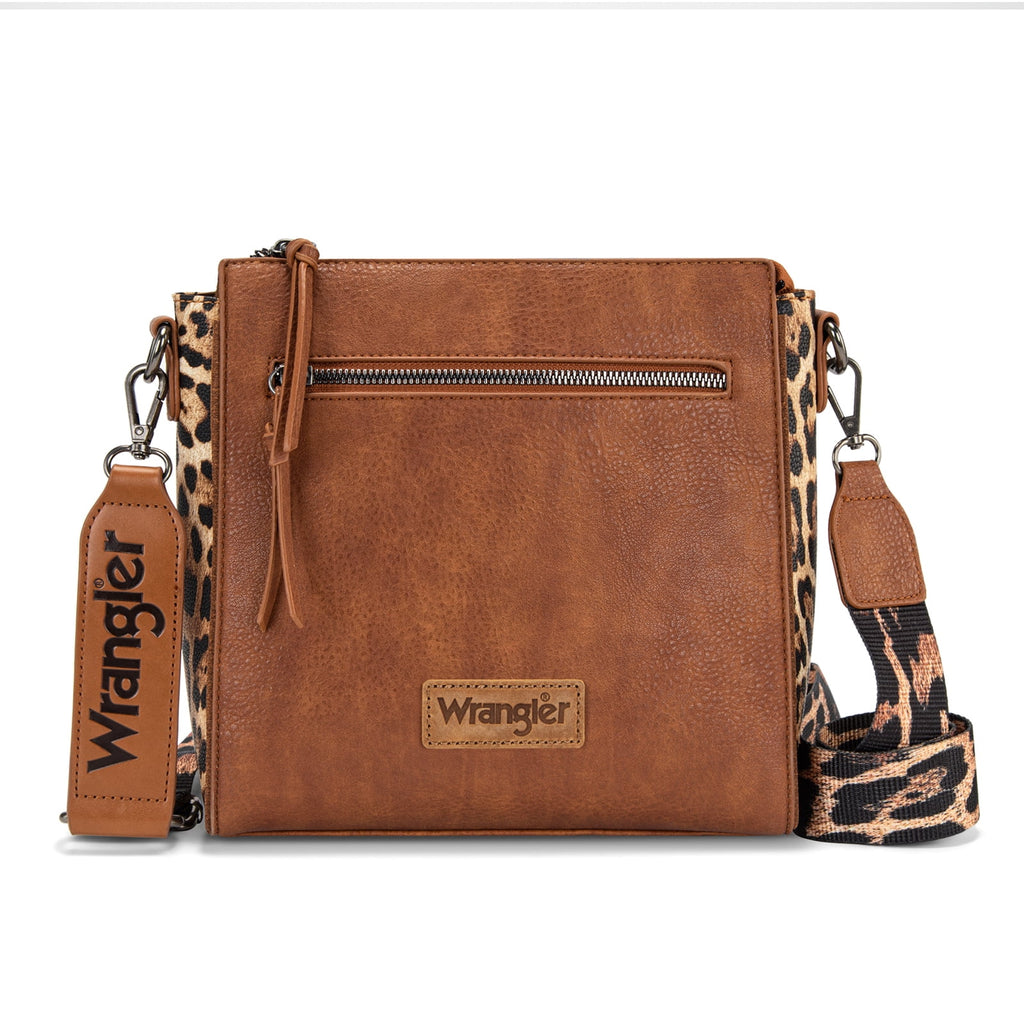 Wrangler Aztec Crossbody Purse Medium Shoulder Bags for Women Western Handbag with Guitar Strap