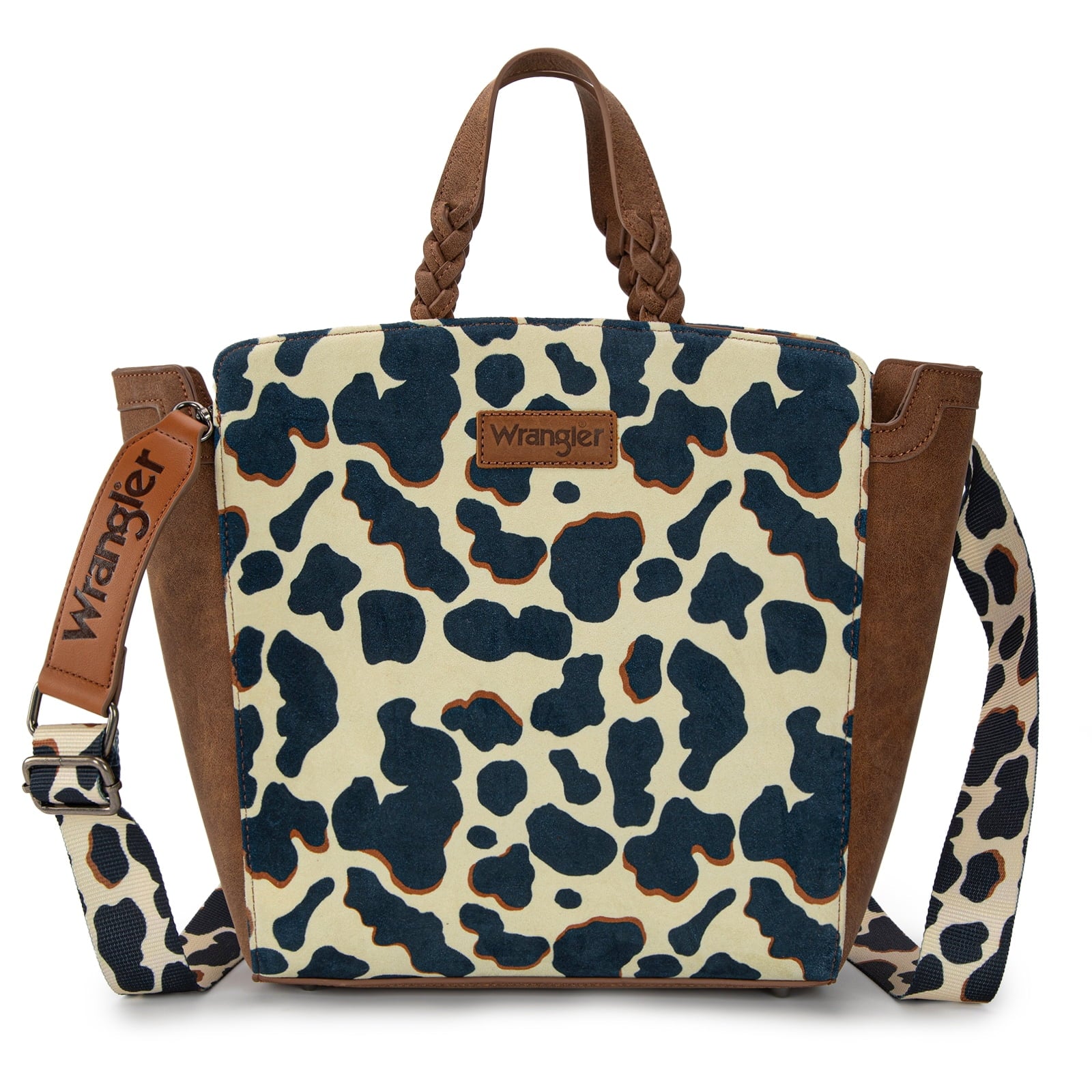 Wrangler Women's Animal Print Crossbody Bag Versatile Top-Handle Shoulder Bag for Everyday Travel & Casual Use