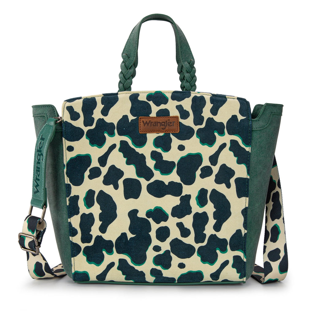 Wrangler Women's Animal Print Crossbody Bag Versatile Top-Handle Shoulder Bag for Everyday Travel & Casual Use