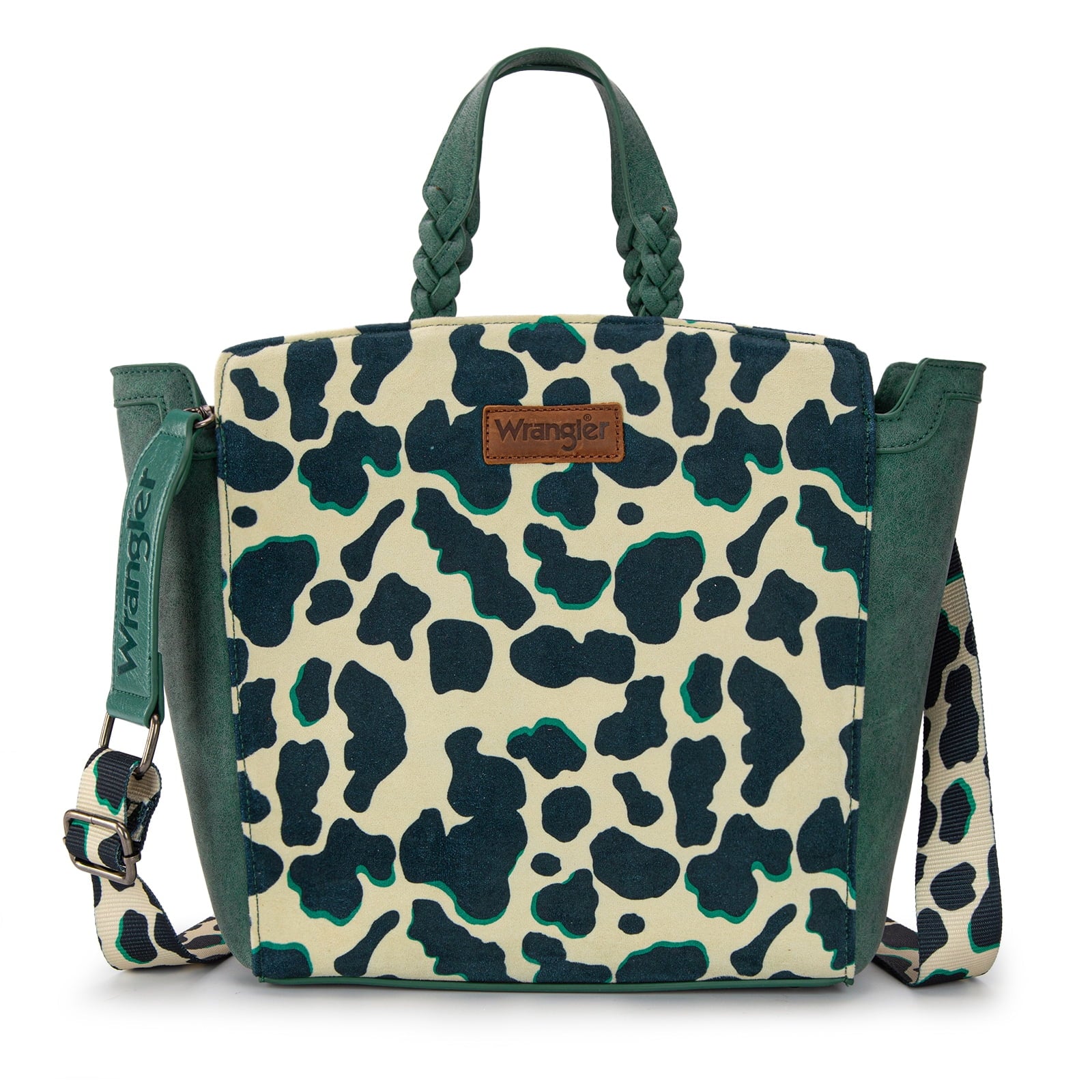 Wrangler Women's Animal Print Crossbody Bag Versatile Top-Handle Shoulder Bag for Everyday Travel & Casual Use