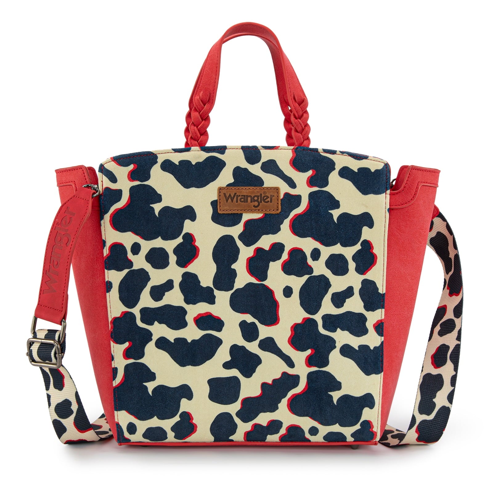 Wrangler Women's Animal Print Crossbody Bag Versatile Top-Handle Shoulder Bag for Everyday Travel & Casual Use