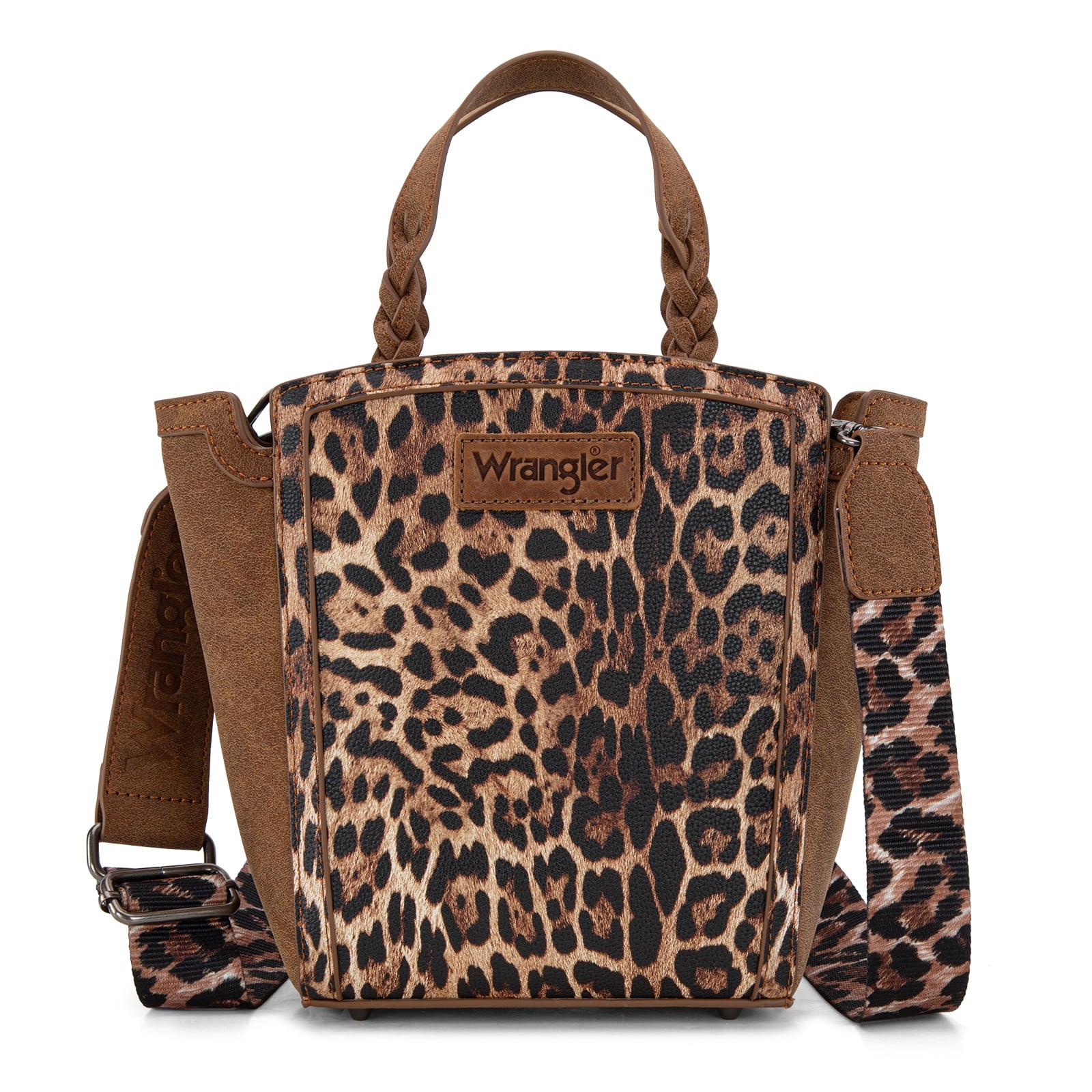 Wrangler Purse for Women Animal Print Crossbody Bags Top-Handle Shoulder Bag Leopard Print Handbag for Everyday Casual Use