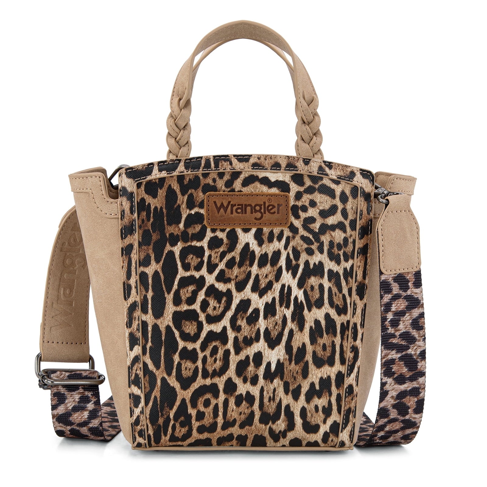 Wrangler Purse for Women Animal Print Crossbody Bags Top-Handle Shoulder Bag Leopard Print Handbag for Everyday Casual Use