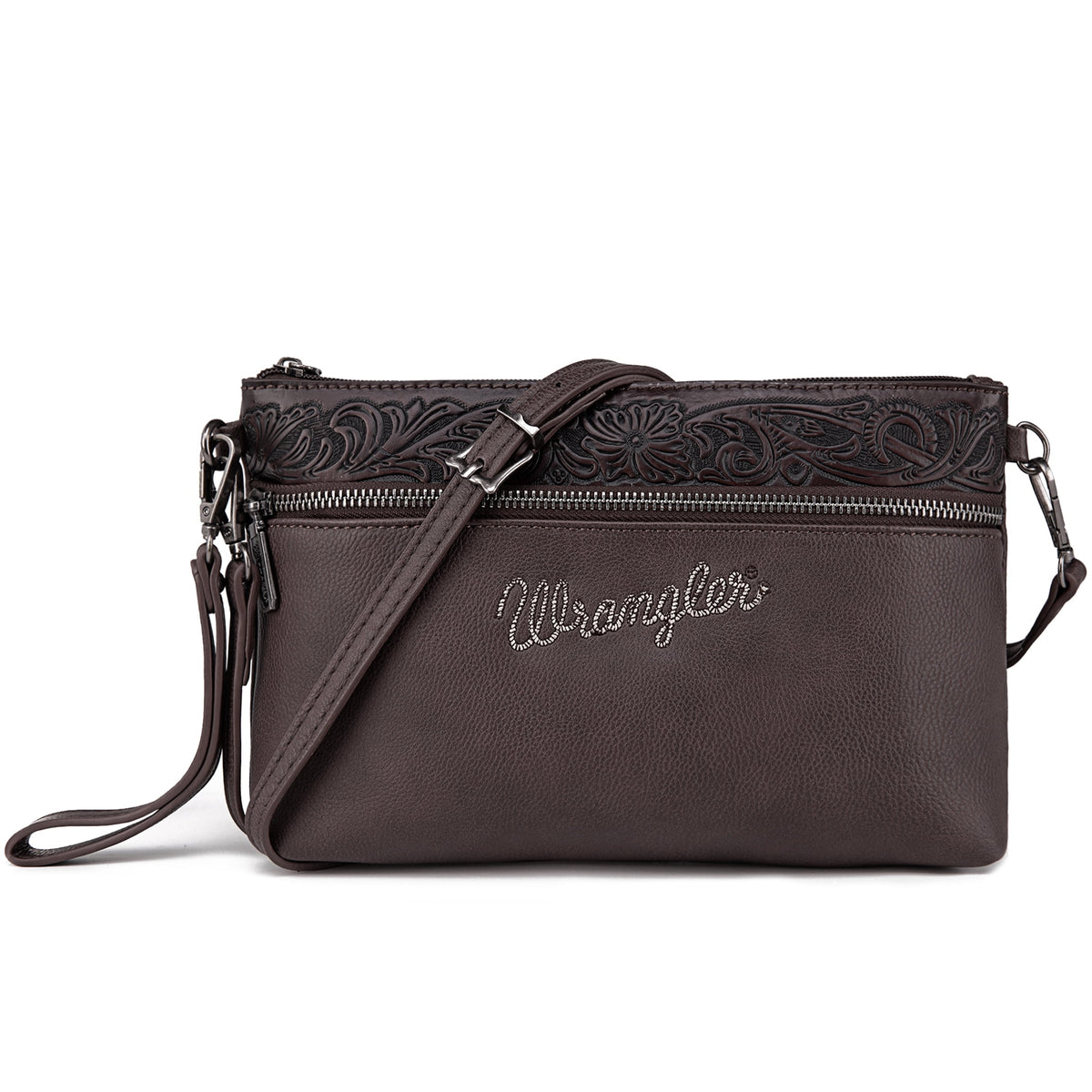 Wrangler Western Cowhide Crossbody Bags for Women Clutch Wristlet Purse