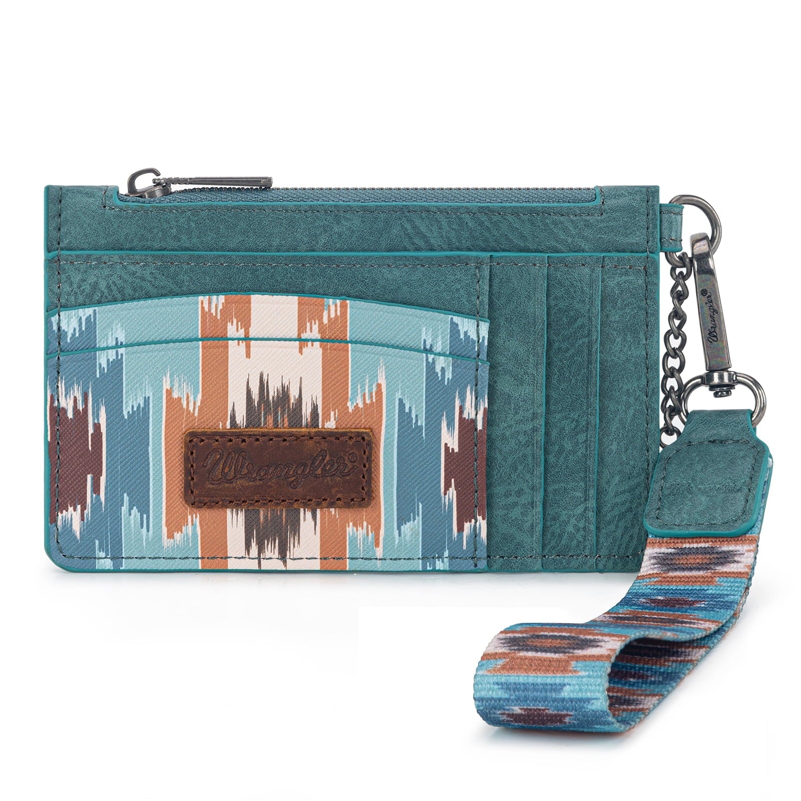 Wrangler Small Credit Card Holder for Women Slim Card Holder Wallet Womens Ladies Female Wristlet Keychain Wallet