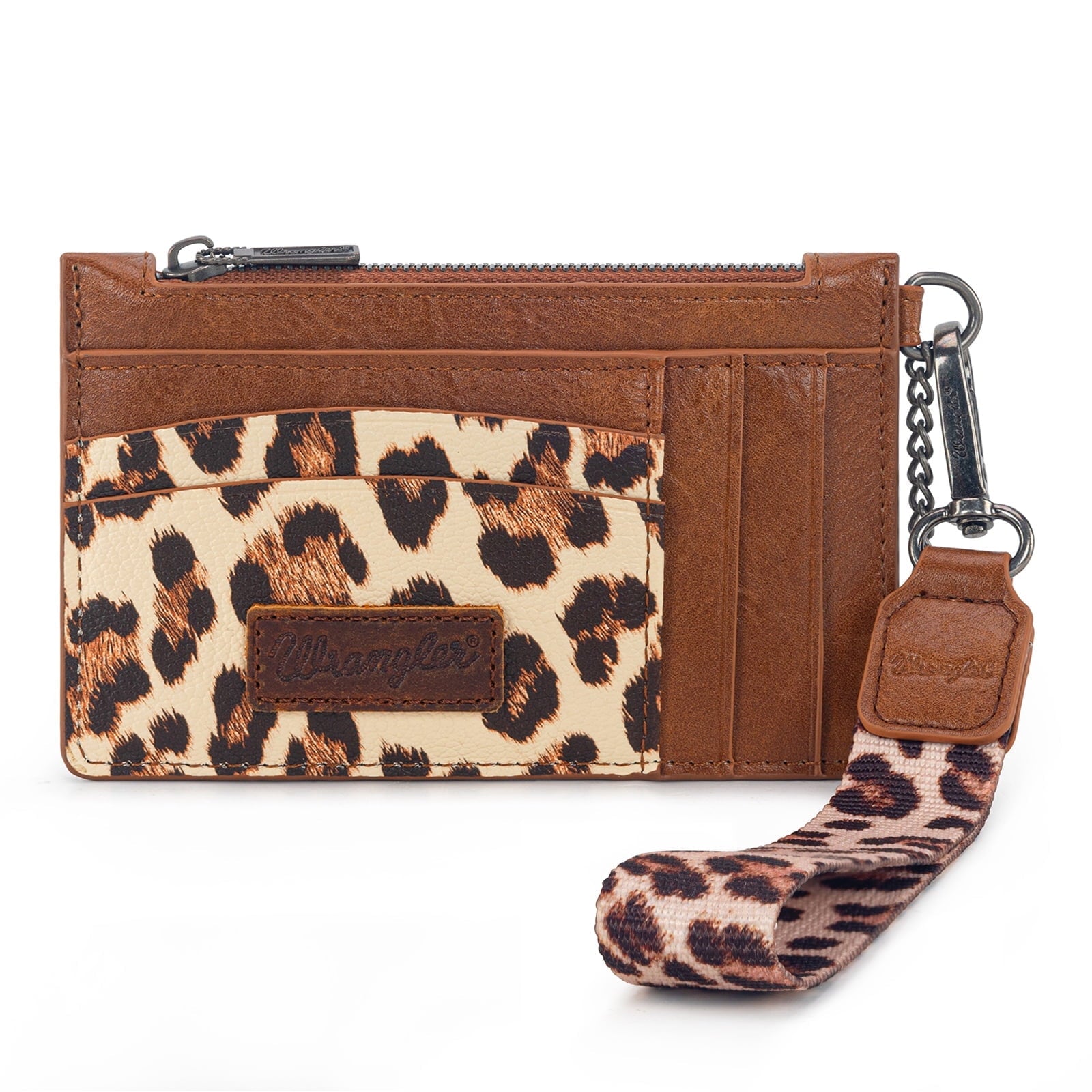 Wrangler Small Credit Card Holder for Women Slim Card Holder Wallet Womens Ladies Female Wristlet Keychain Wallet