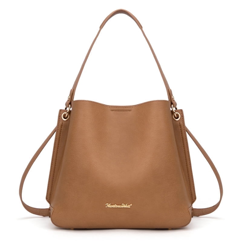 Montana West Hobo Purse for Women Bucket Shoulder Bag with Crossbody Strap
