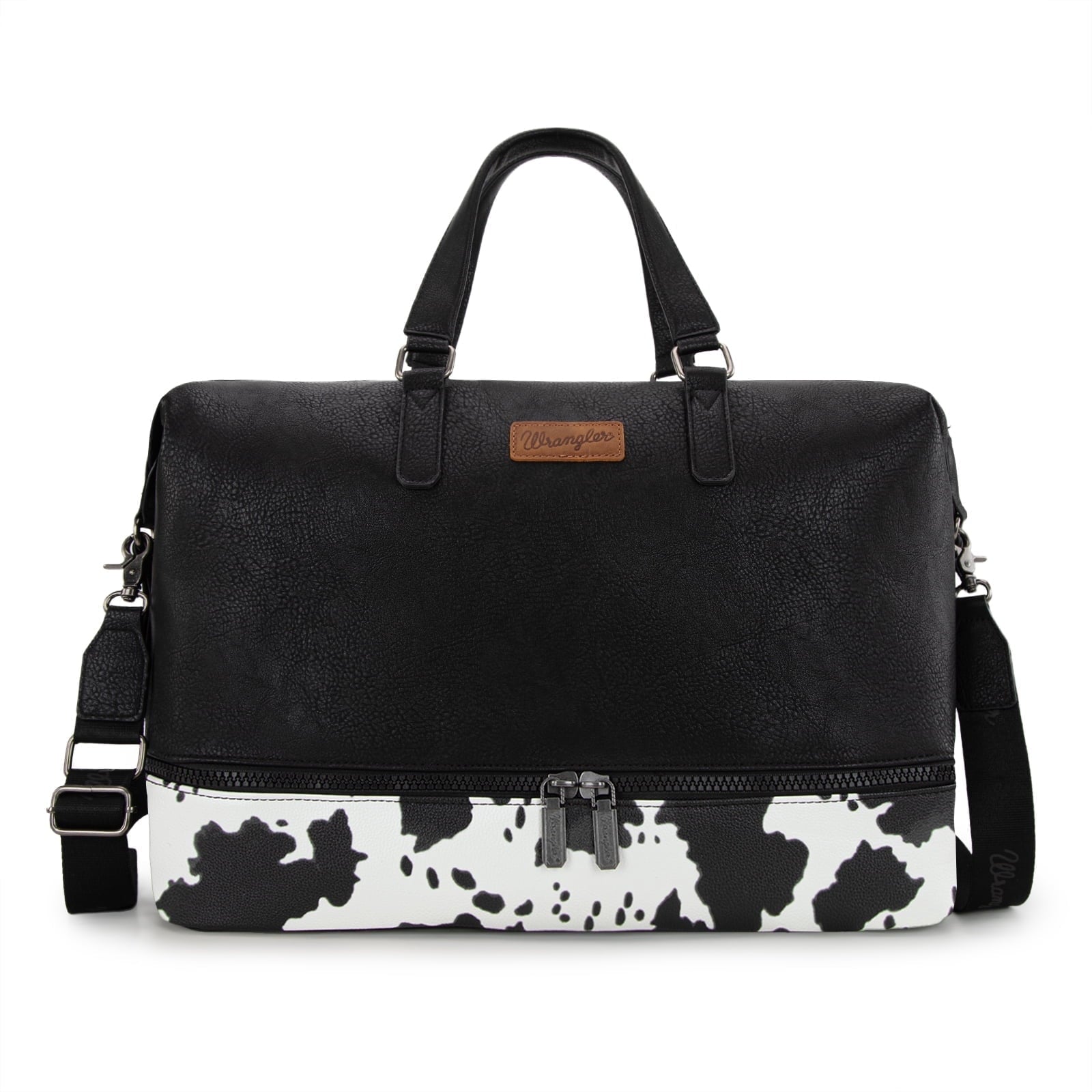 Wrangler Cute Animal Print Purse for Women Mini Fun Size Tote with Crossbody Strap Stylish and Versatile Animal Print Purse