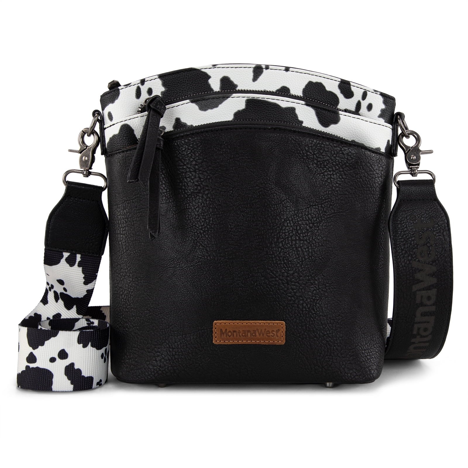 Montana West Crossbody Purses and Handbags for Women Double Compartments Cross Body Bag with Adjustable Strap