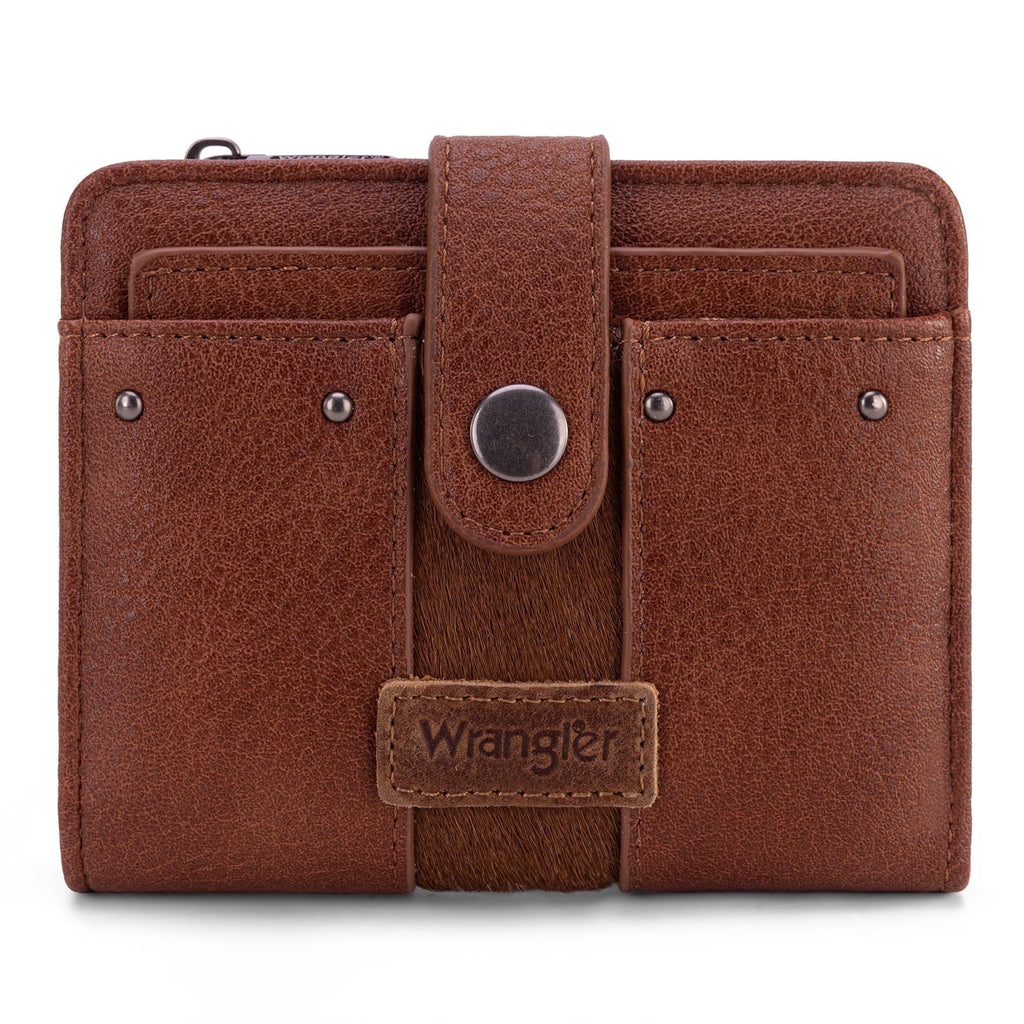 Wrangler Cowhide Women's Wallets Small Wallet Women Wallets, Card Cases & Money Organizers Ladies Female wallet with Removable ID Window
