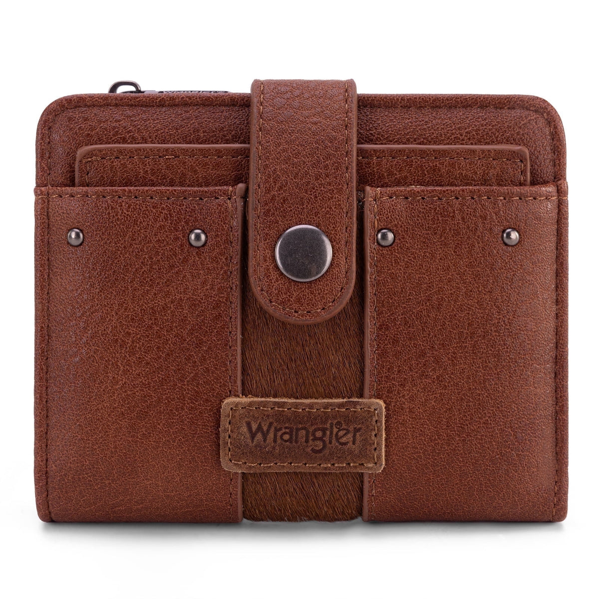 Wrangler Cowhide Women's Wallets Small Wallet Women Wallets, Card Cases & Money Organizers Ladies Female wallet with Removable ID Window