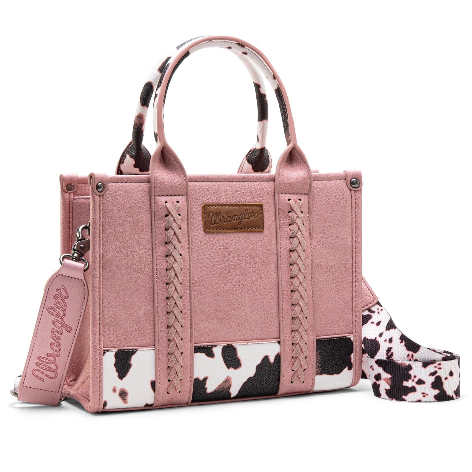 Wrangler Medium Tote Bag for Women Designer Satchel Handbags Top-handle Purses with Strap