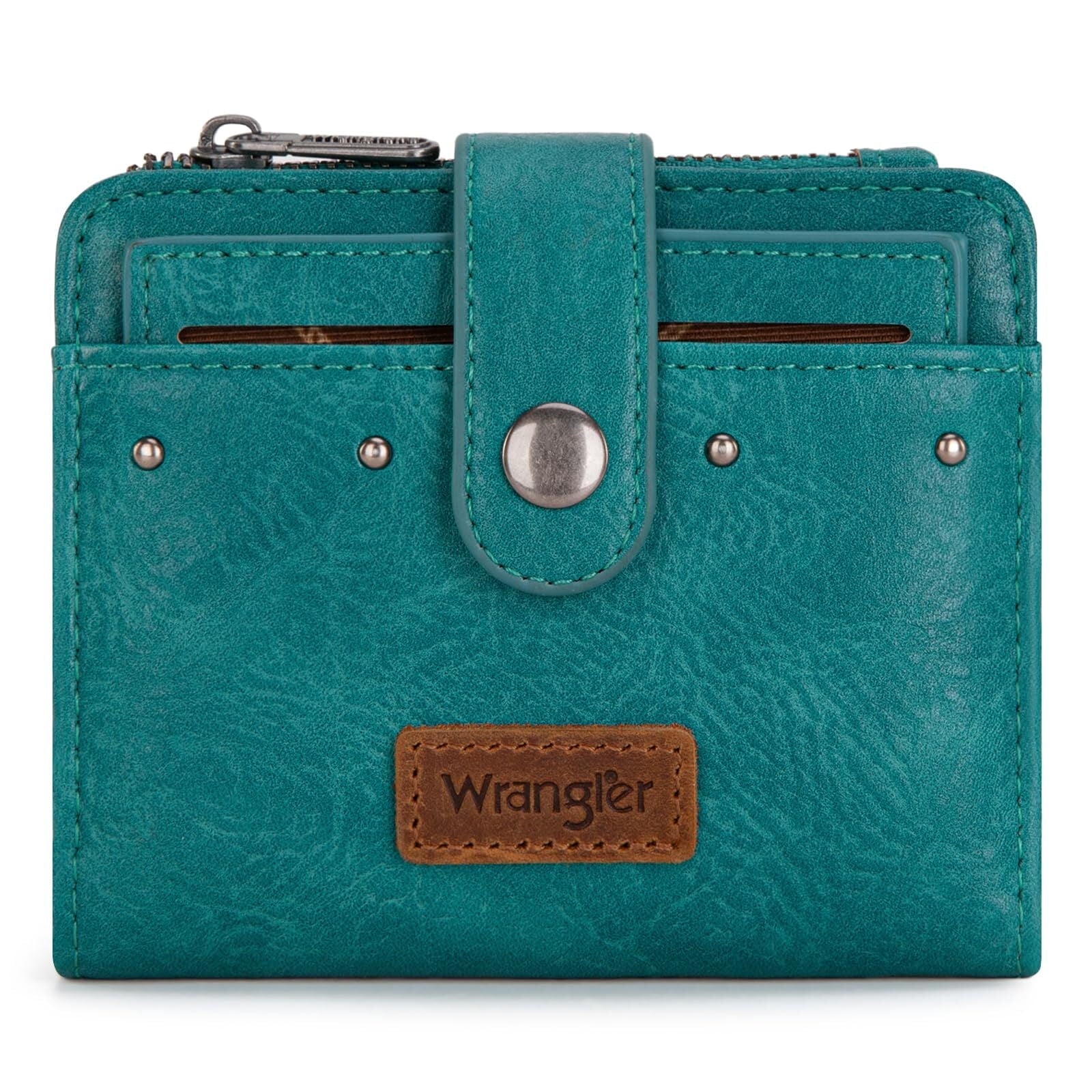 Wrangler Wallet for Women Small Bifold Wallet Womens Ladies Female Credit Card Wallet with Removable ID Window