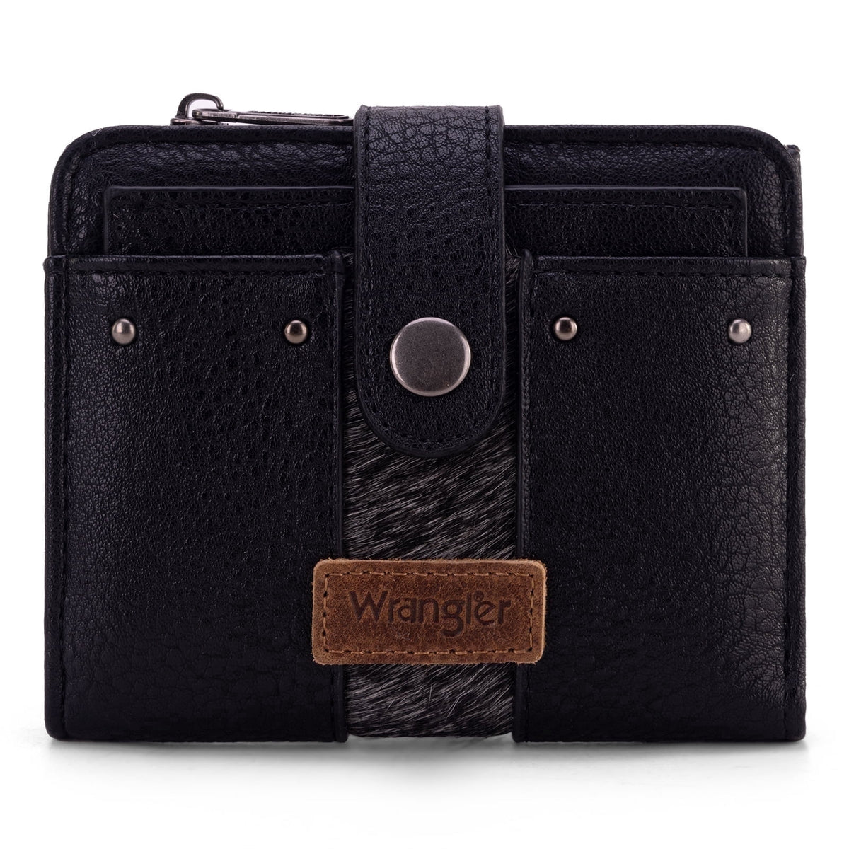 Wrangler Cowhide Women's Wallets Small Wallet Women Wallets, Card Cases & Money Organizers Ladies Female wallet with Removable ID Window