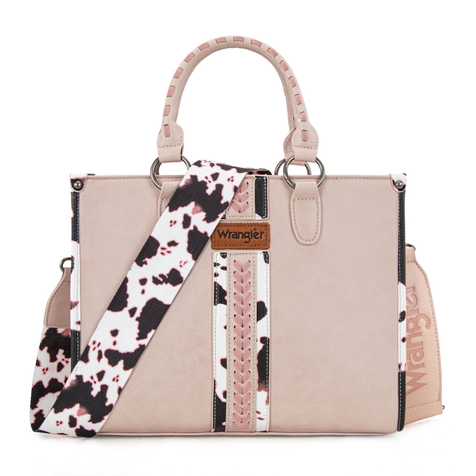 Wrangler Cow Print Tote Bag for Women Western Purse Boho Top Handle Satchel Handbag