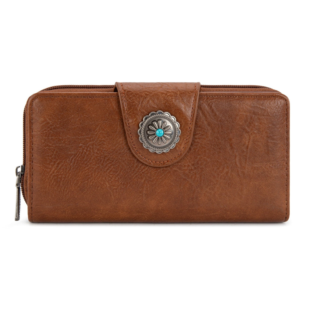 Montana West Purses for Women RFID Blocking Wallet Large Capacity Phone Clutch Wallet Ladies Western Bifold Wallet Wallets for Women Leather Wallet with Card Holder