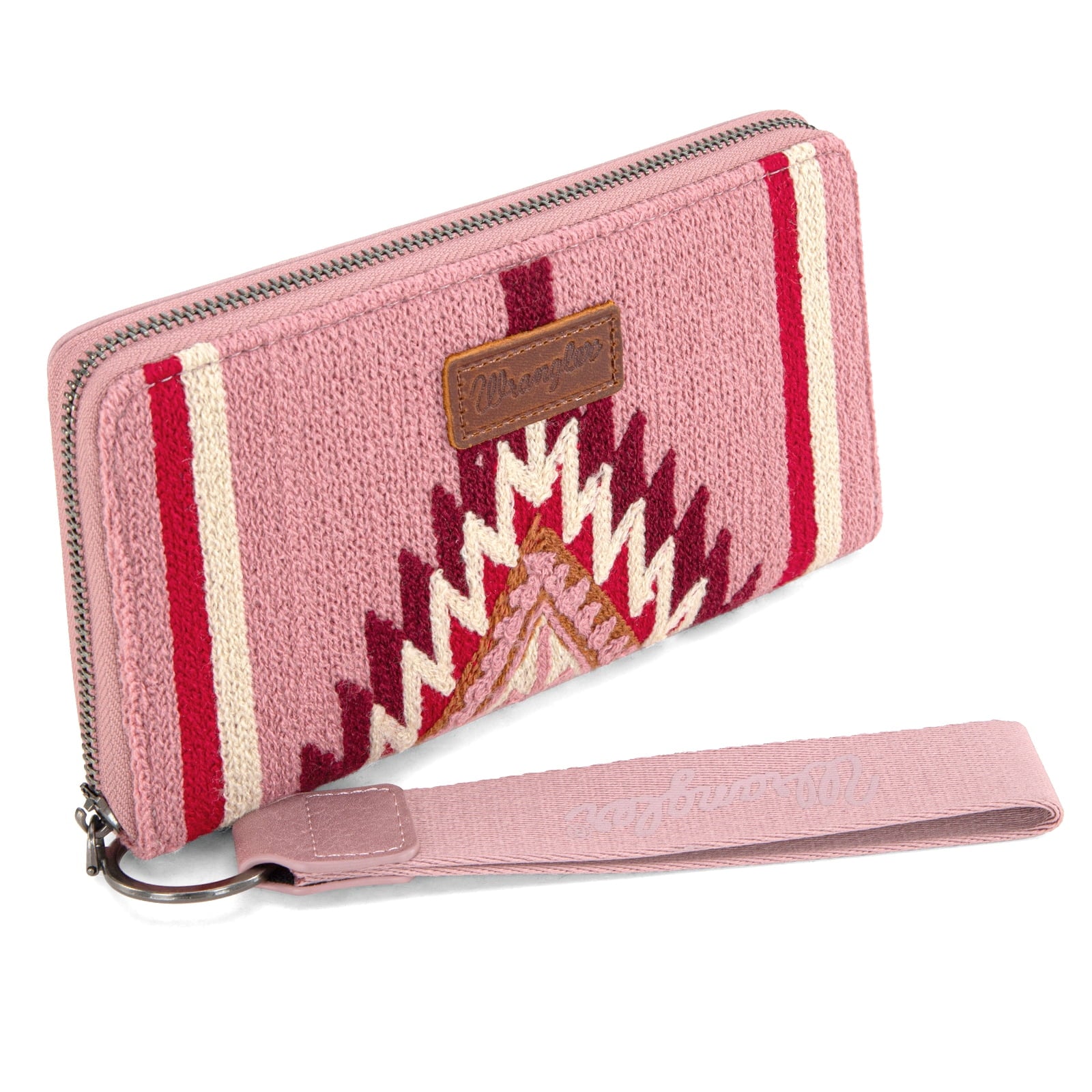 Wrangler Wristlet Wallet Western Wallets for Women Aztec Knitted Womens Wallet Large Capacity Ladies Wallet RFID Clutch Purse Credit Card Holder for Women