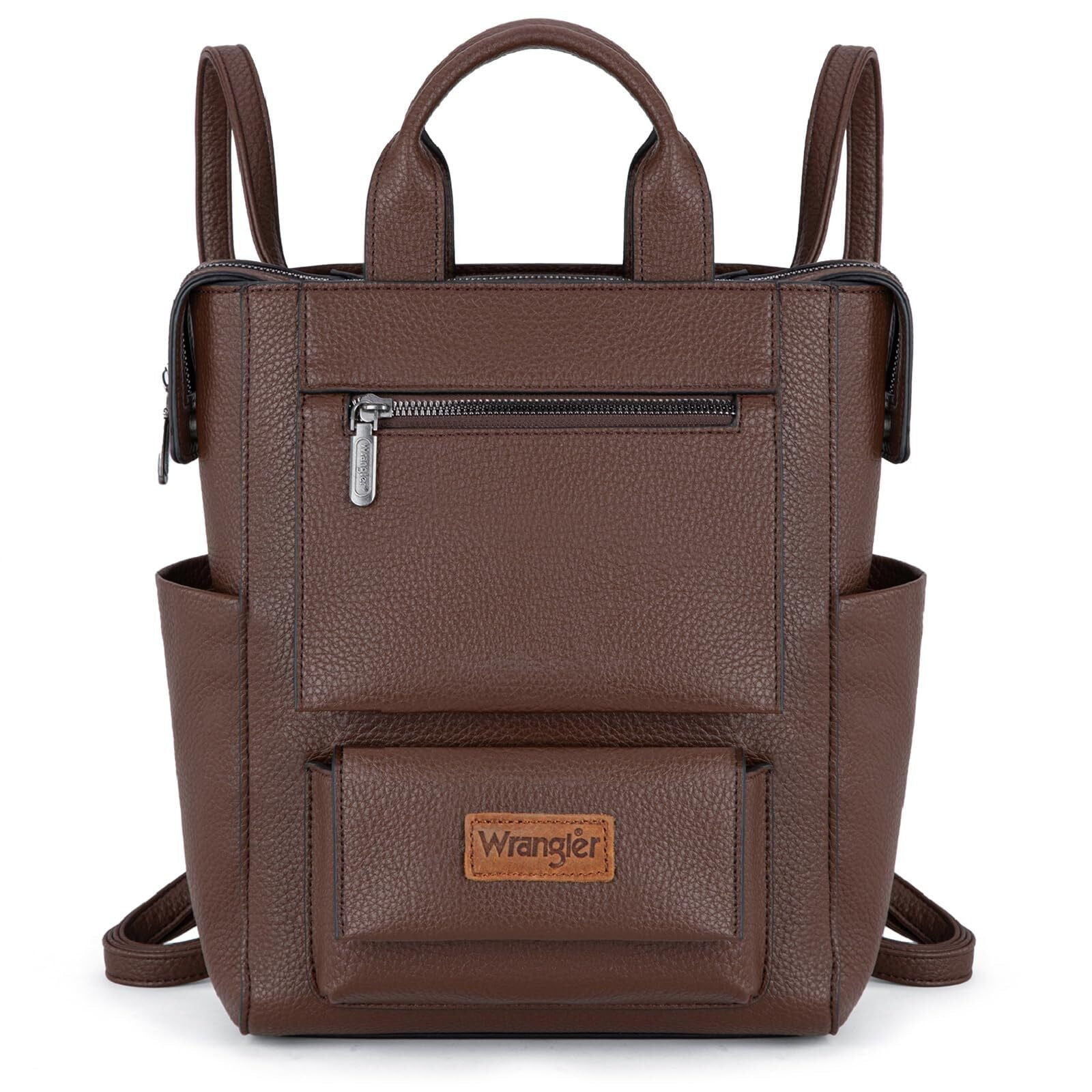 Wrangler Women Backpack Purse Convertible Backpack Vegan Leather Ladies Anti Theft Backpack with Adjustable Strap