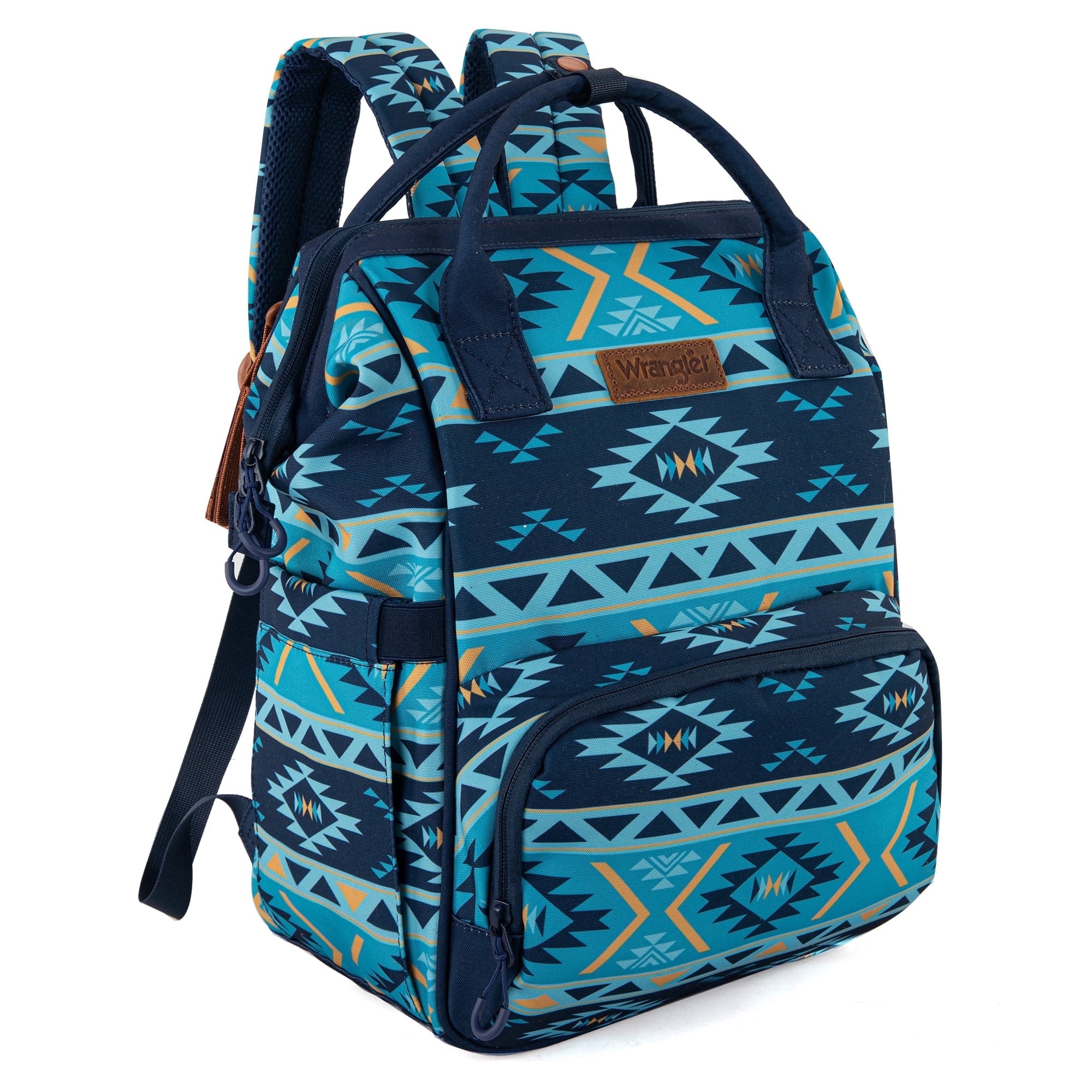 Wrangler Diaper Bag Backpack Western Backpack Purses with Changing Pad and Pacifier Case