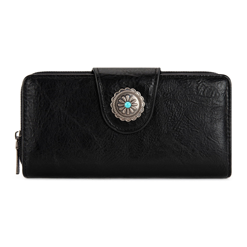Montana West Purses for Women RFID Blocking Wallet Large Capacity Phone Clutch Wallet Ladies Western Bifold Wallet Wallets for Women Leather Wallet with Card Holder