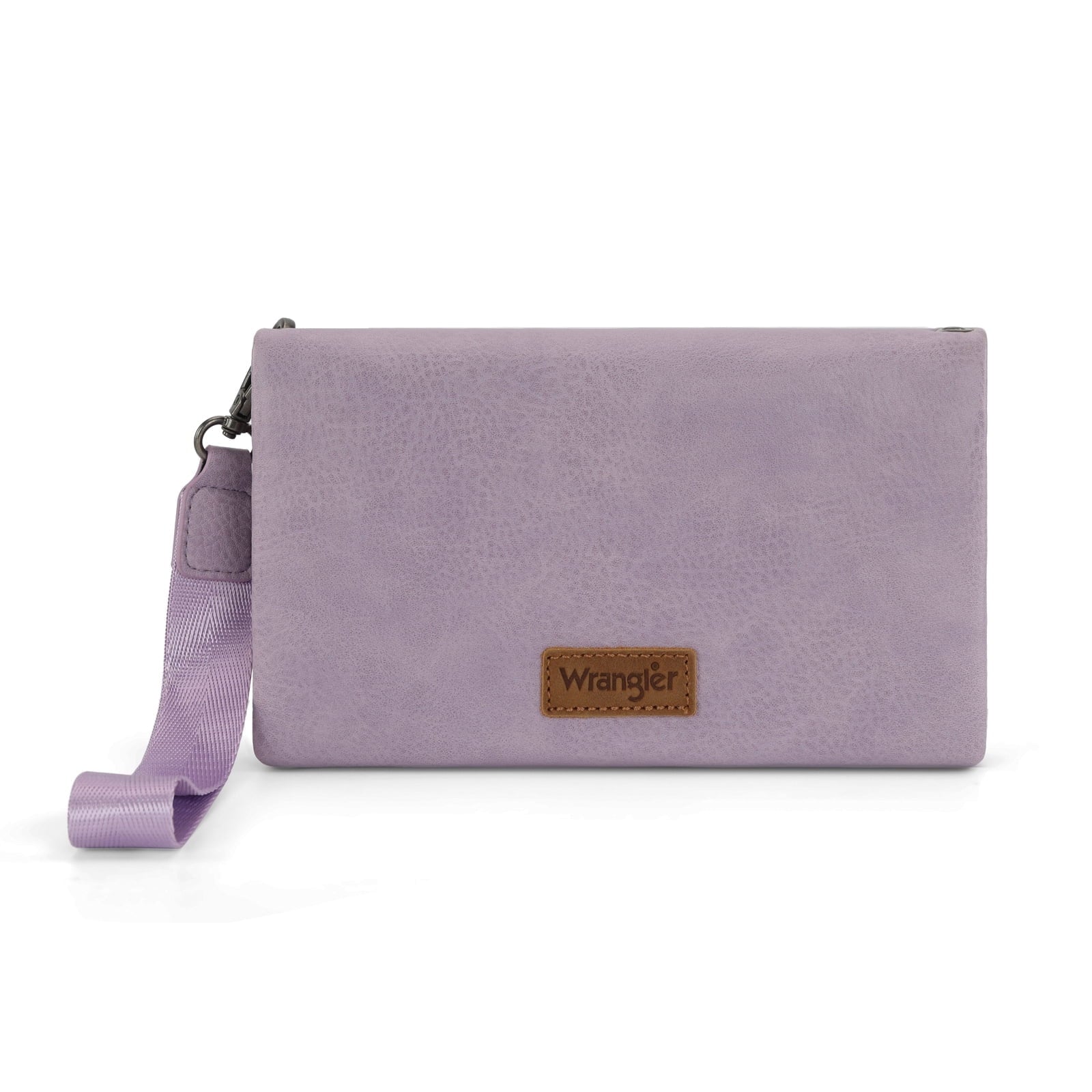 Wrangler Womens Wristlet Wallet RFID Blocking Bifold Clutch Credit Card Holder Purse with Crossbody Strap