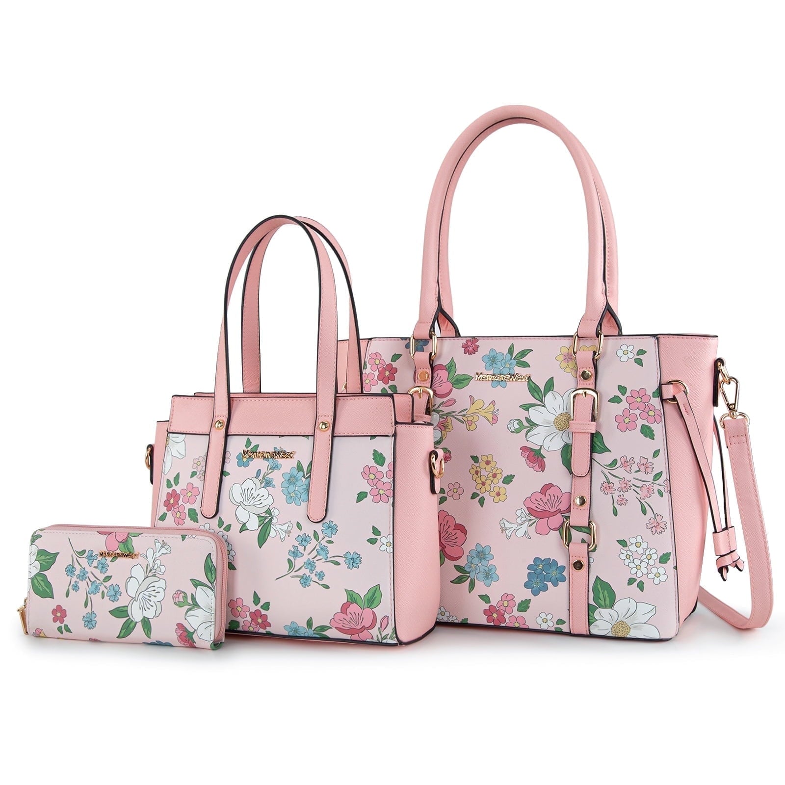 Montana West 3PCS Purses for Women Tote Bag and Wallet Set Shoulder Satchel Handbags