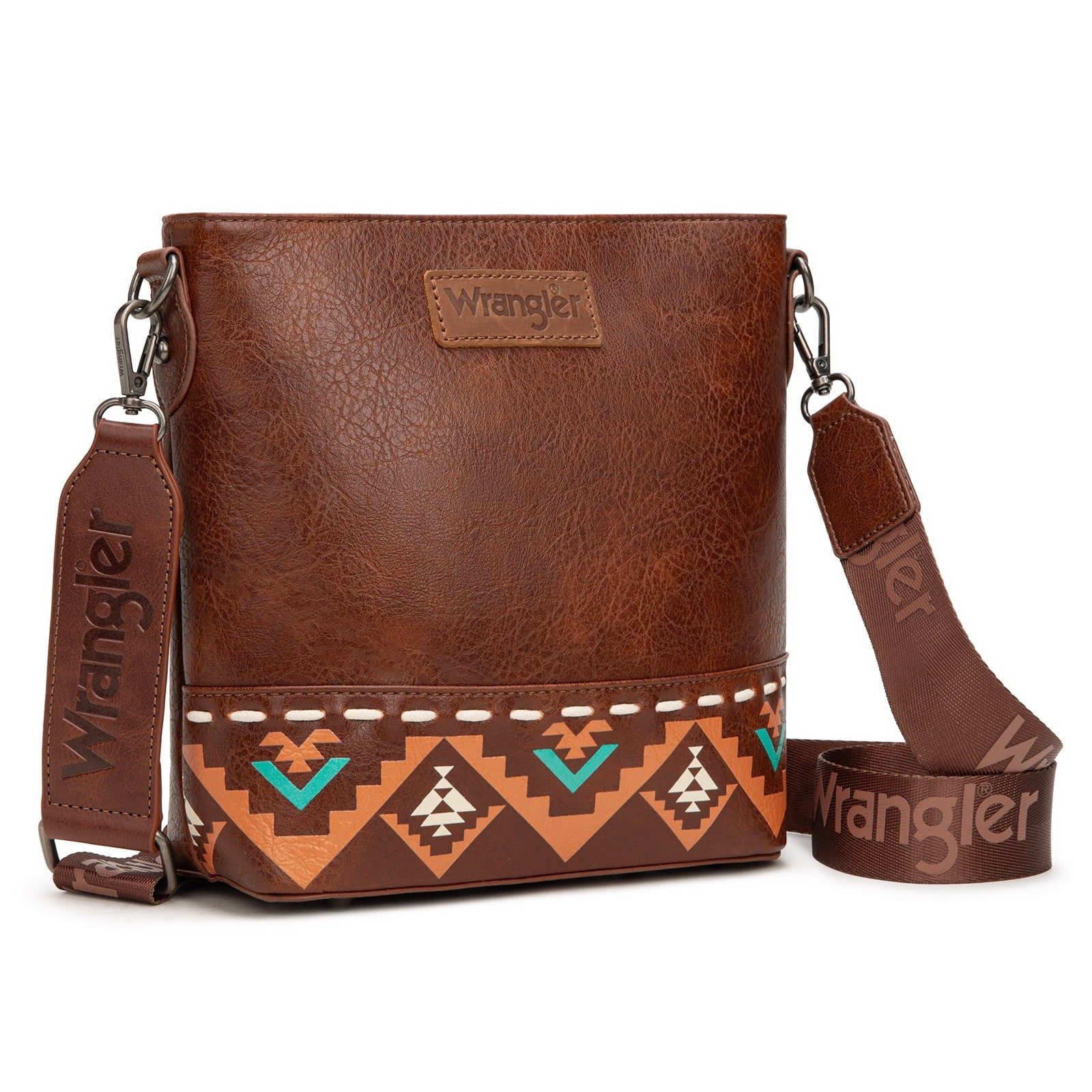 Wrangler Crossbody Purses for Women Two Tone Crossbody Bags Women Purses and Handbags