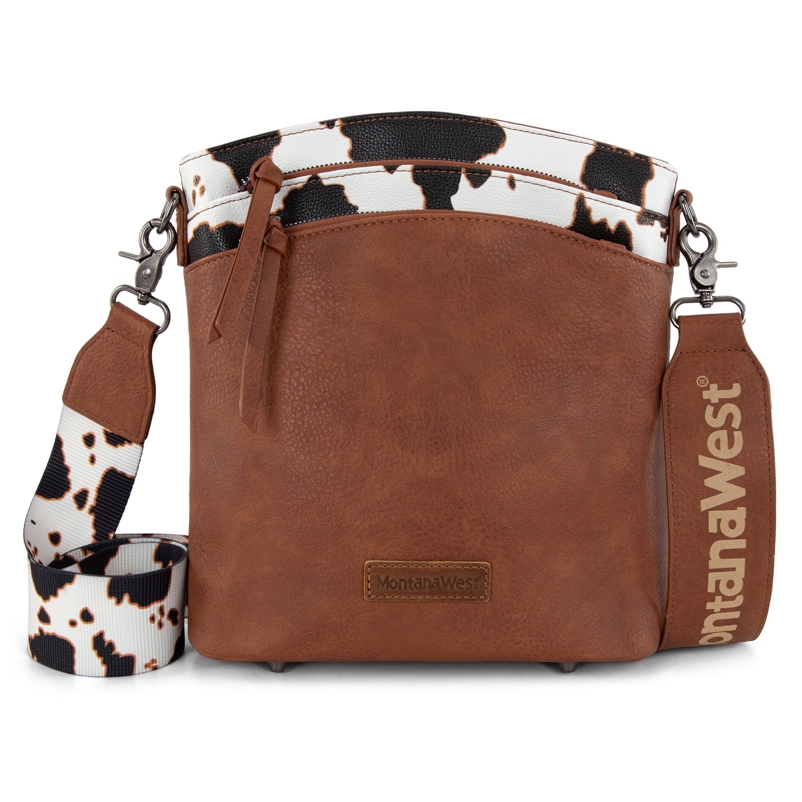 Montana West Crossbody Purses and Handbags for Women Double Compartments Cross Body Bag with Adjustable Strap