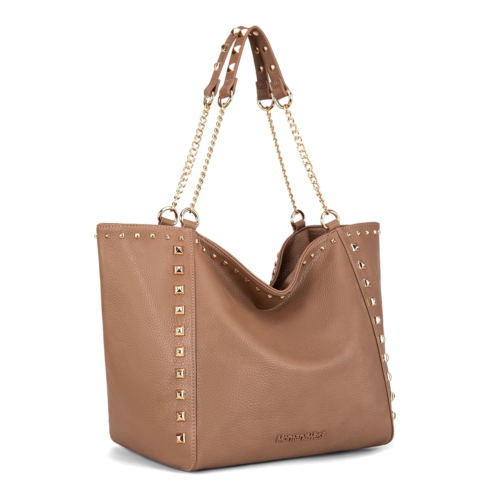 Montana West Large Tote Bag for Women Oversized Shoulder Purses with Chain Handbags