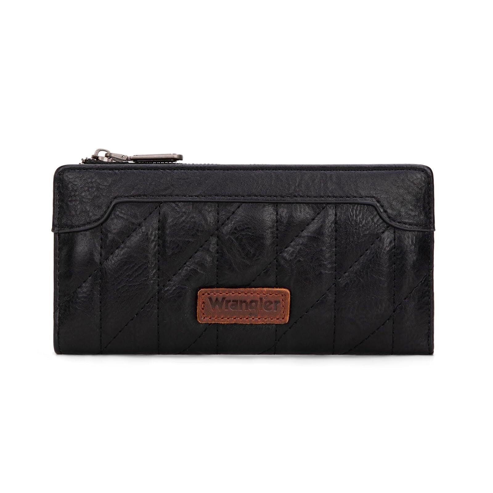 Wrangler Minimalist Wallet Credit Card Wallet for Women with Smooth Zippers