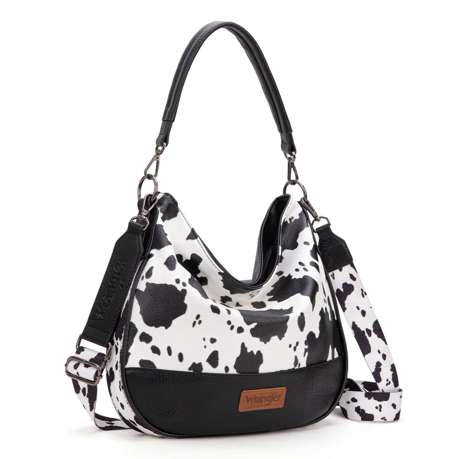 Wrangler Hobo Bags Large Crossbody Bags for Women Shoulder Purses with Striped Cotton Straps